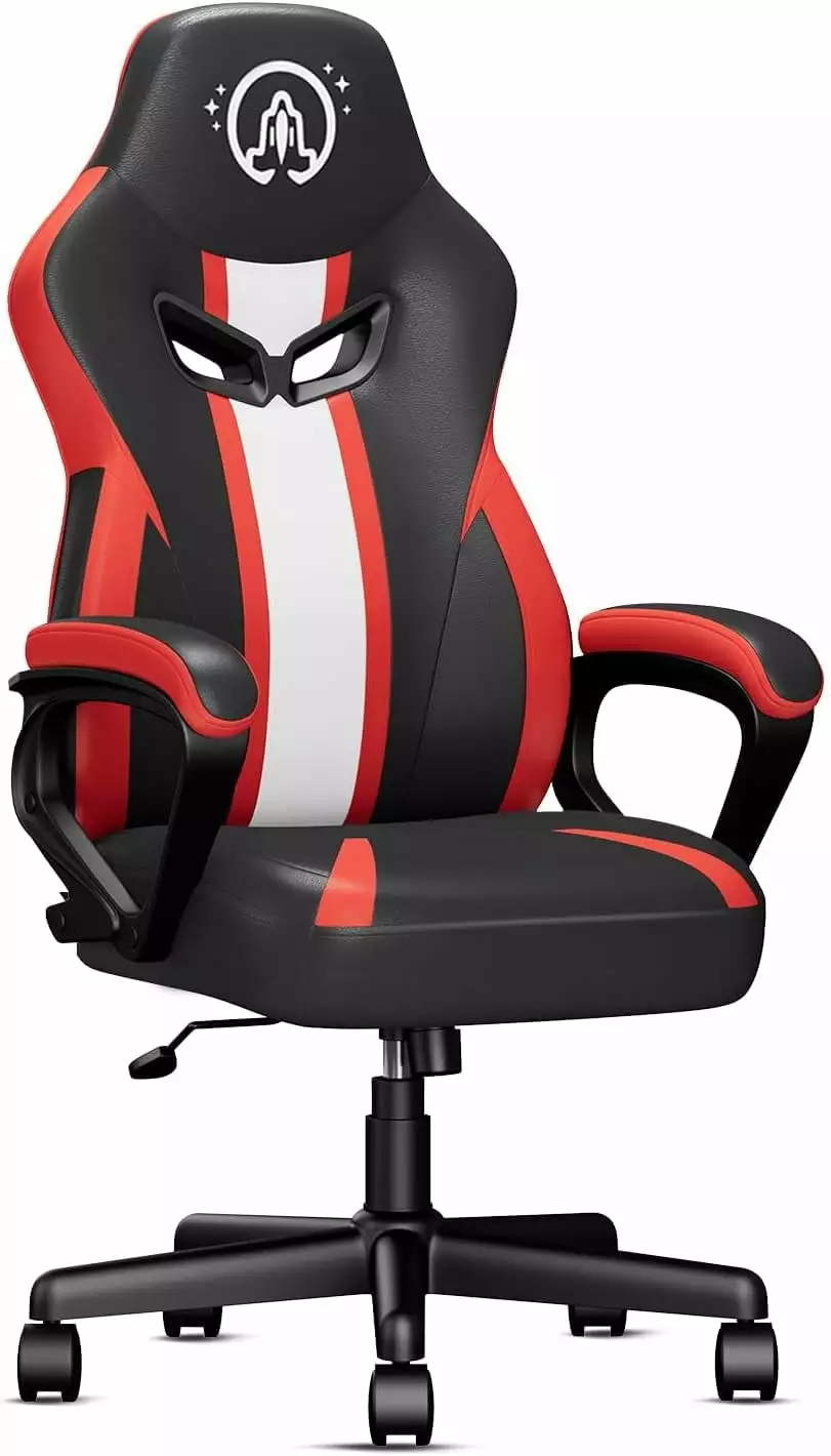 ZHIBING Racing Style Gaming Chair Lumbar Support Ergonomic PC Chair Adults Black-Red