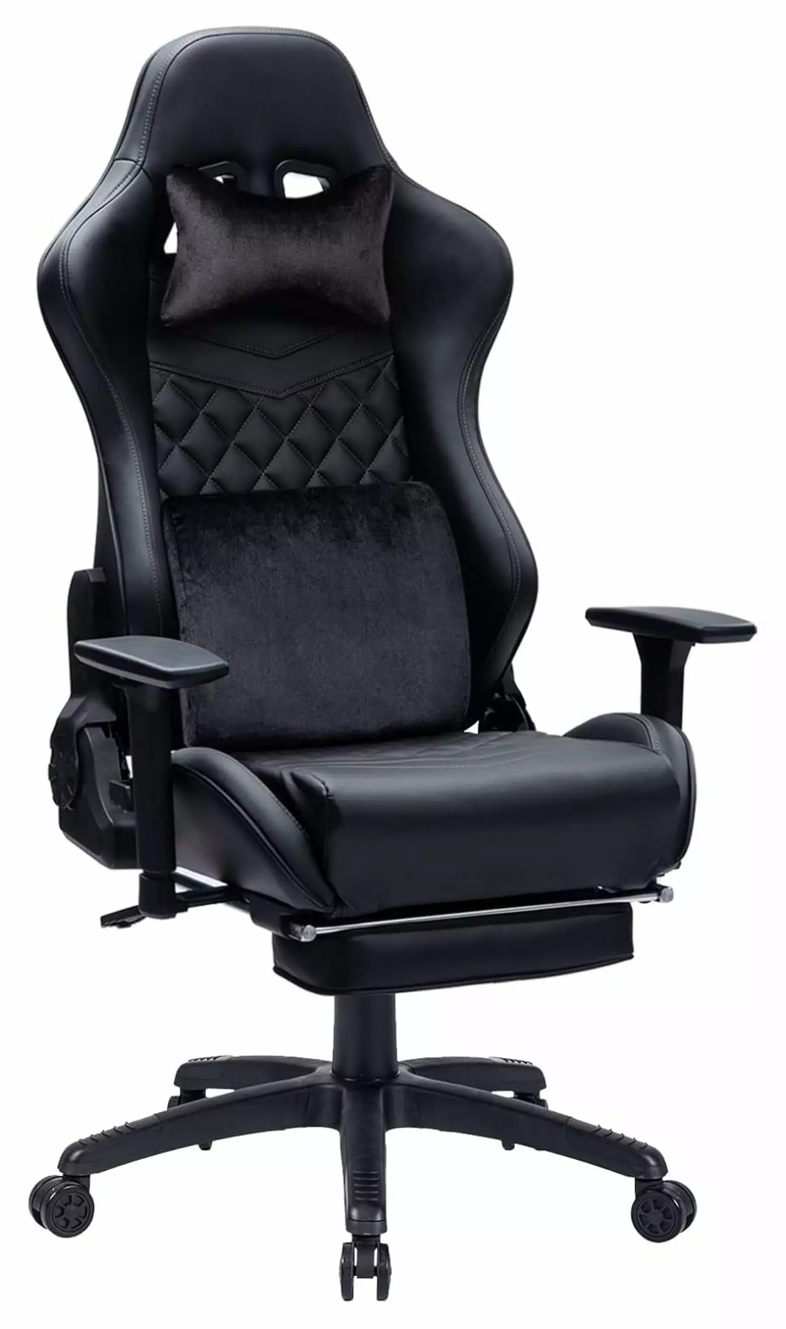 Gaming Chair Adults 350LBS Reinforced Base Thickened Seat Cushion Adjustable Armrest Memory Foam ZiaZbYinY