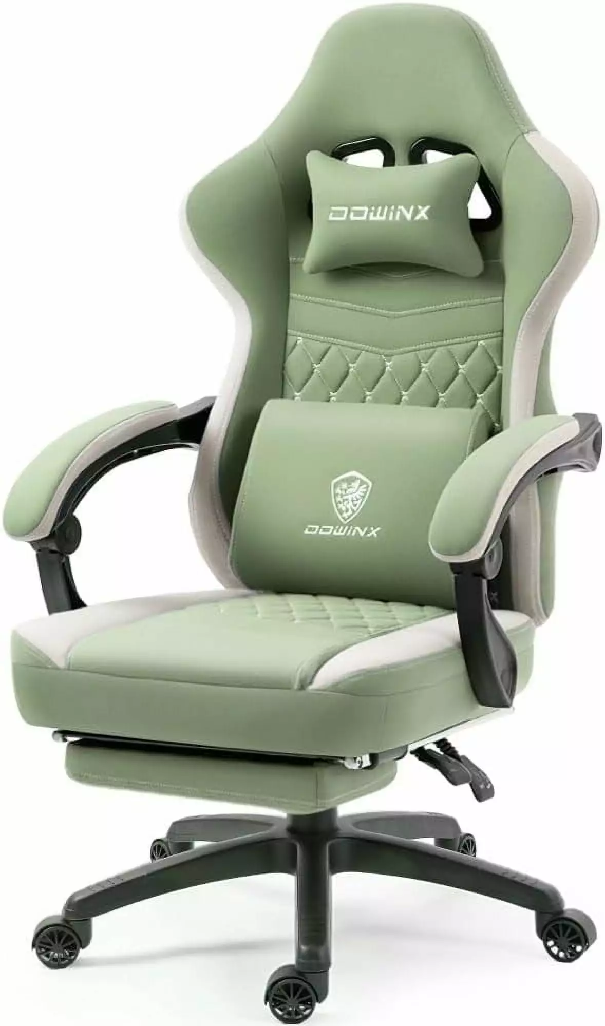 Breathable Fabric Gaming Chair Pocket Spring Cushion Gel Pad Storage Bag and Footrest Comfortable Office Computer Massage ...