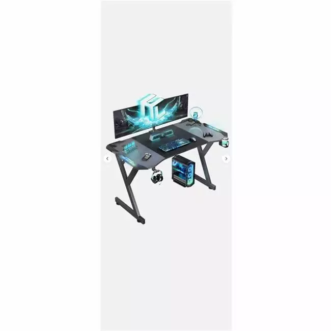 Creative Empire 47/55 Inch LED Gaming Desk RGB Lights Gamer Workstations