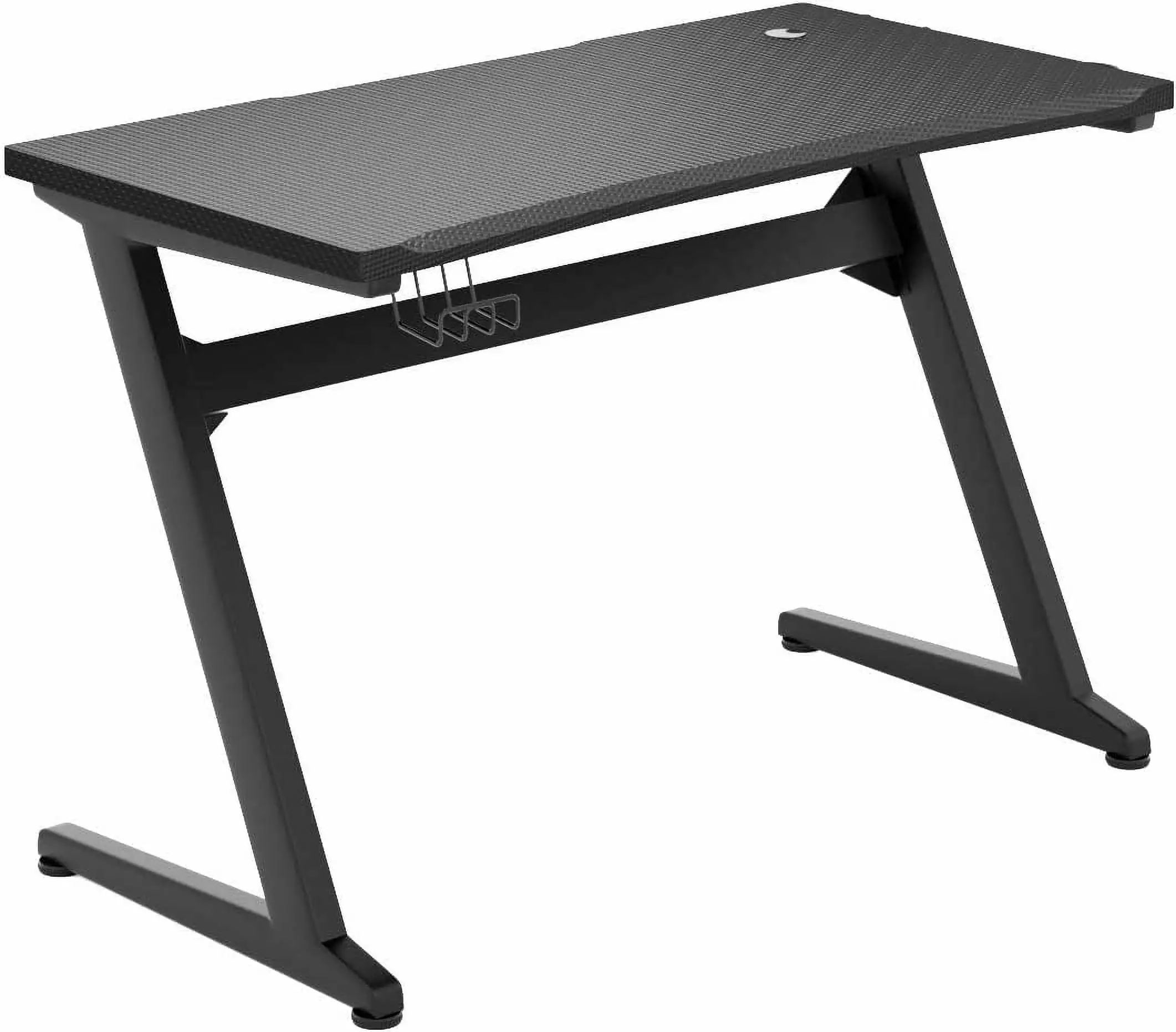 Z Shaped Ergonomic Gaming Computer Desk Cup and Headphone Holder - Elegant-Sports Game Desk Carbon Fiber Surface