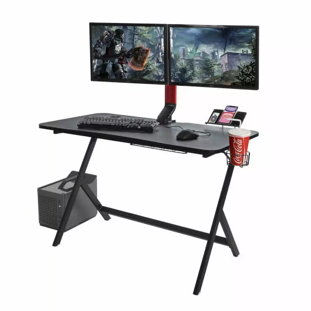 Atlantic Gaming Fire Storm Desk Black Gamers Super Dope
