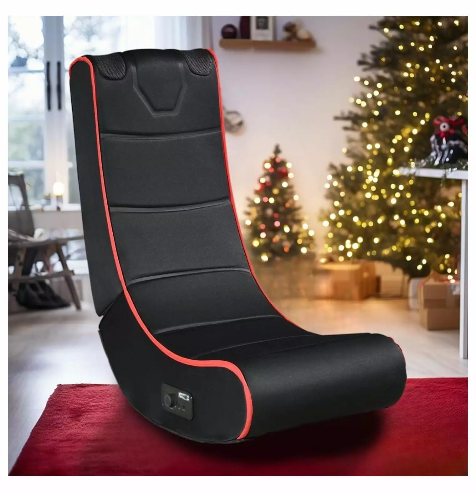 Foldable Floor Gaming Chair Rocker Adjustable Backrest - TV Game Reading Meditation Chair Teens Adults Generic