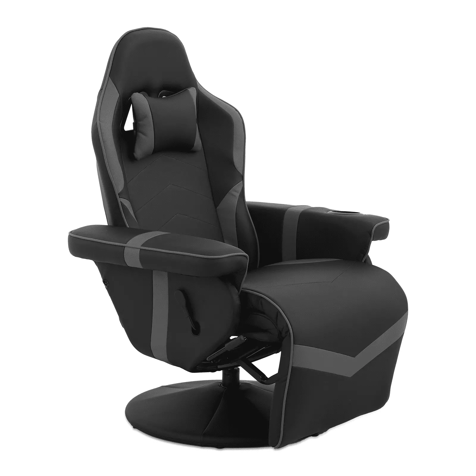 BEZT Gaming Recliner Chair Racing Style Ergonomic High Back Adjustable Backrest Footrest Swivel PU Leather Gaming Chair Re...