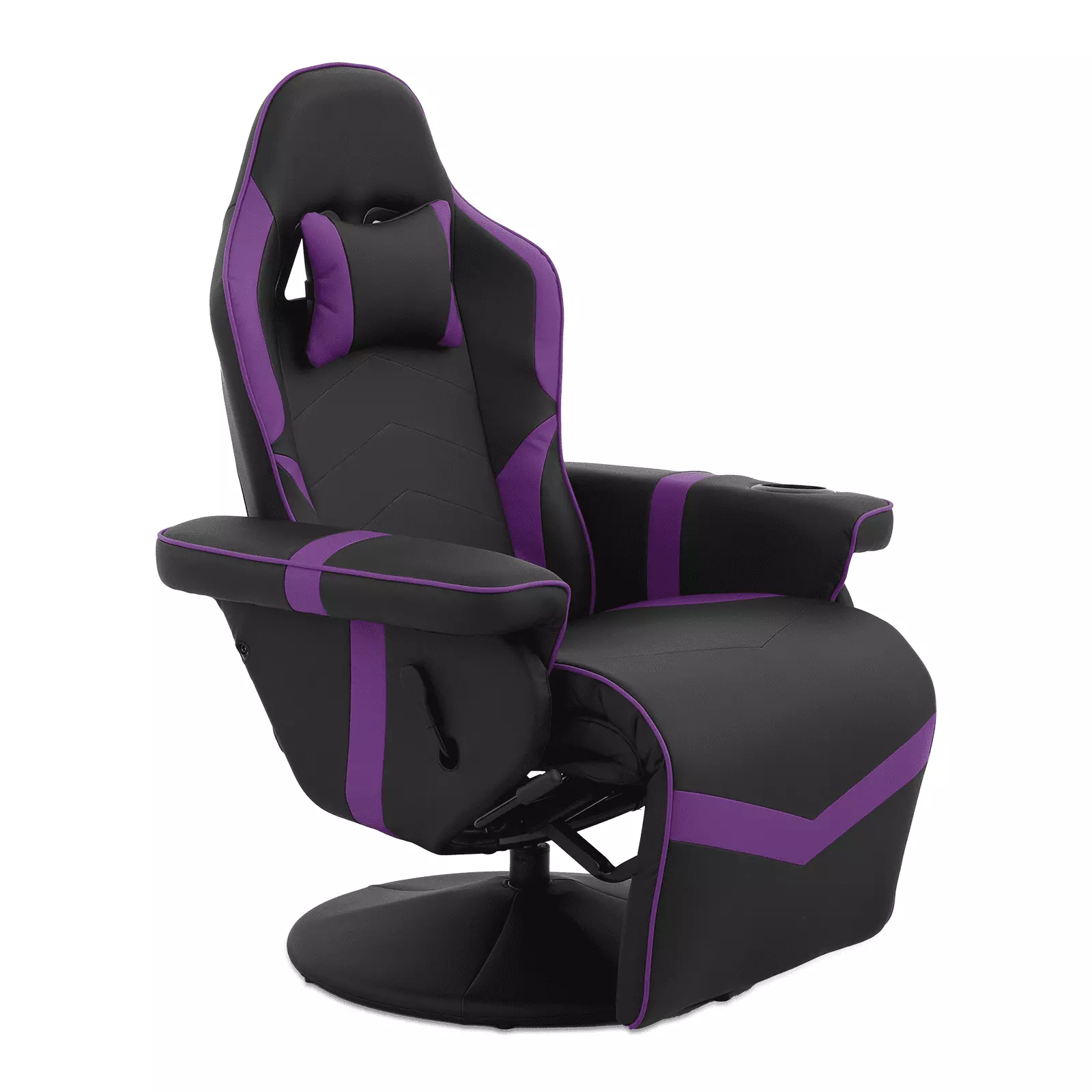 BEZT Gaming Recliner Chair Racing Style Ergonomic High Back Swivel PU Leather Gaming Chair Recliner Adjustable Backrest an...