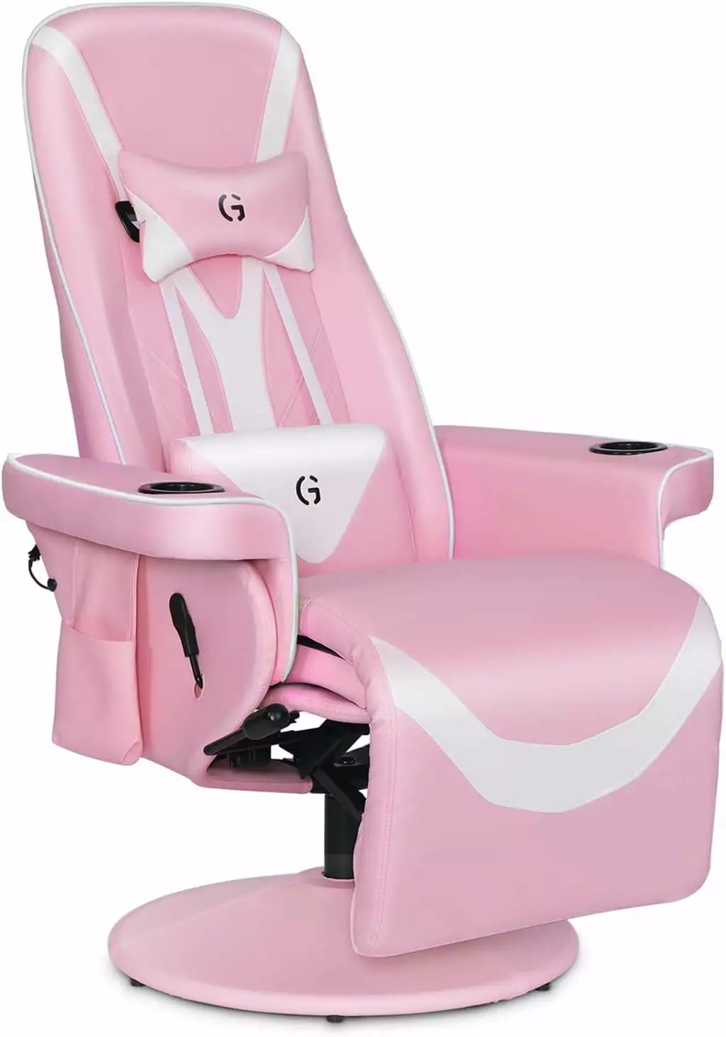 Queen Throne Video Gaming Chair Ergonomic Recliner Racing Chair High Back Swivel Chair Footrest and Adjustable Backrest Lu...