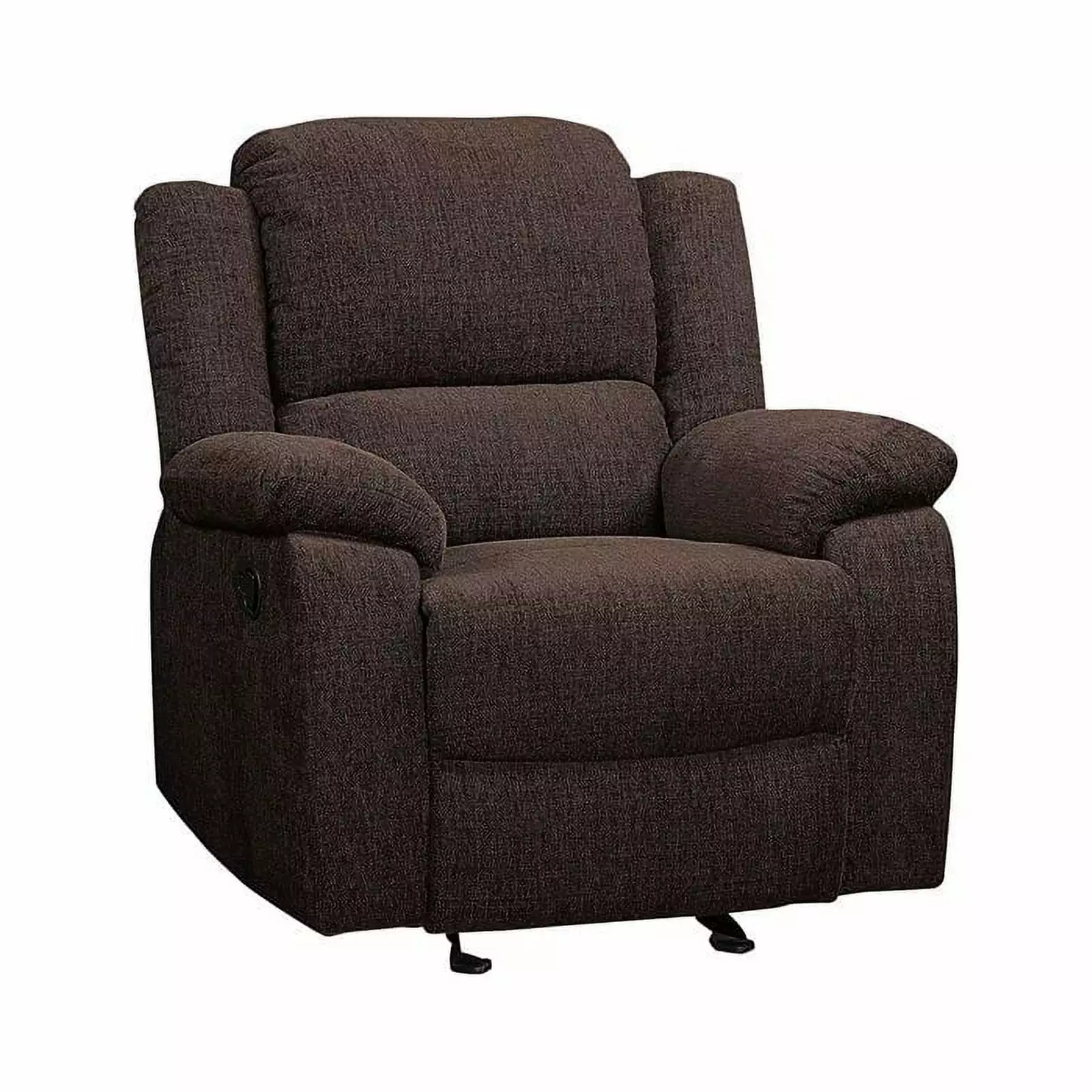 Bowery Hill Contemporary Brown Chenille Glide Recliner