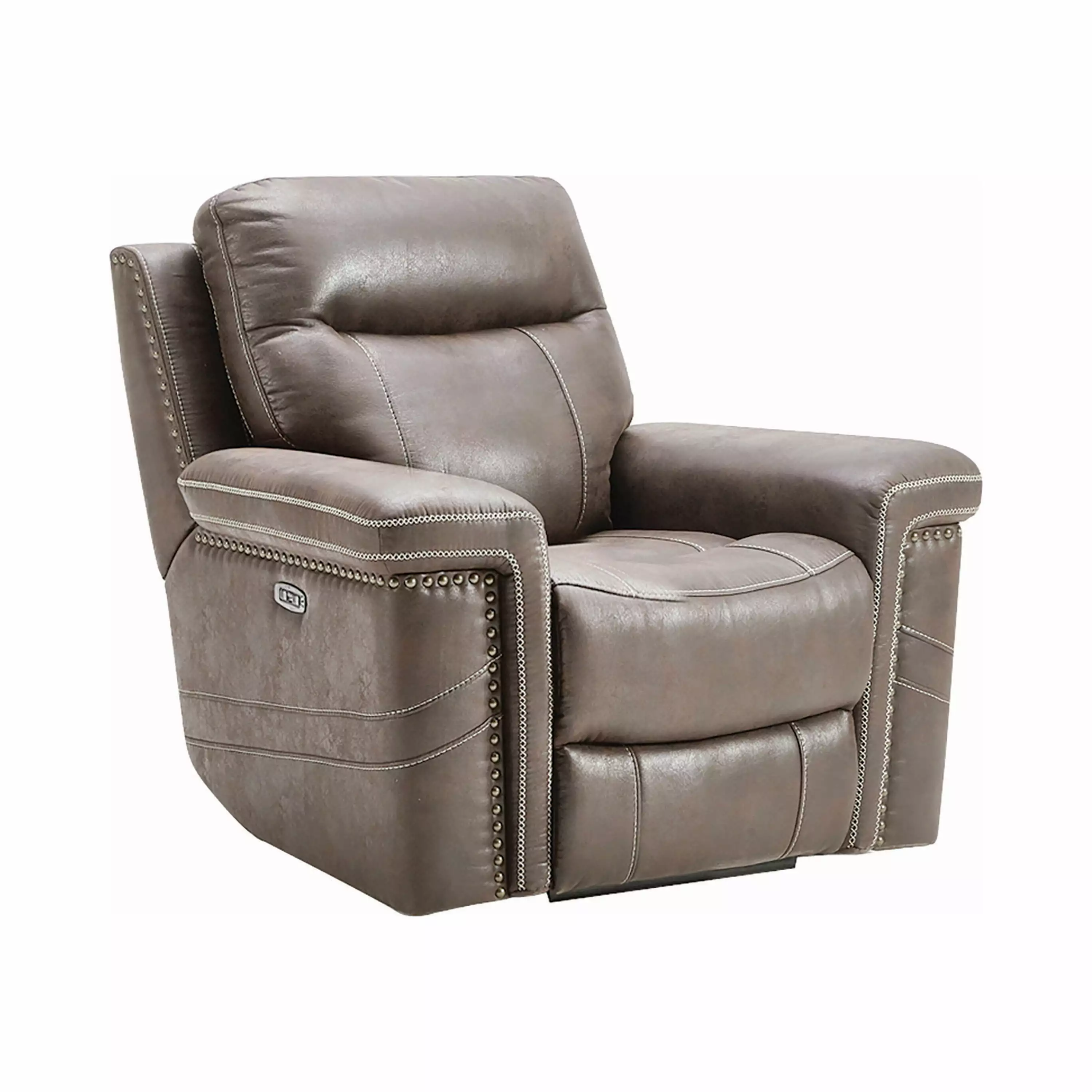 Wixom Power Glider Recliner Taupe Comfortable Rocking Reclining Chair Coaster Company