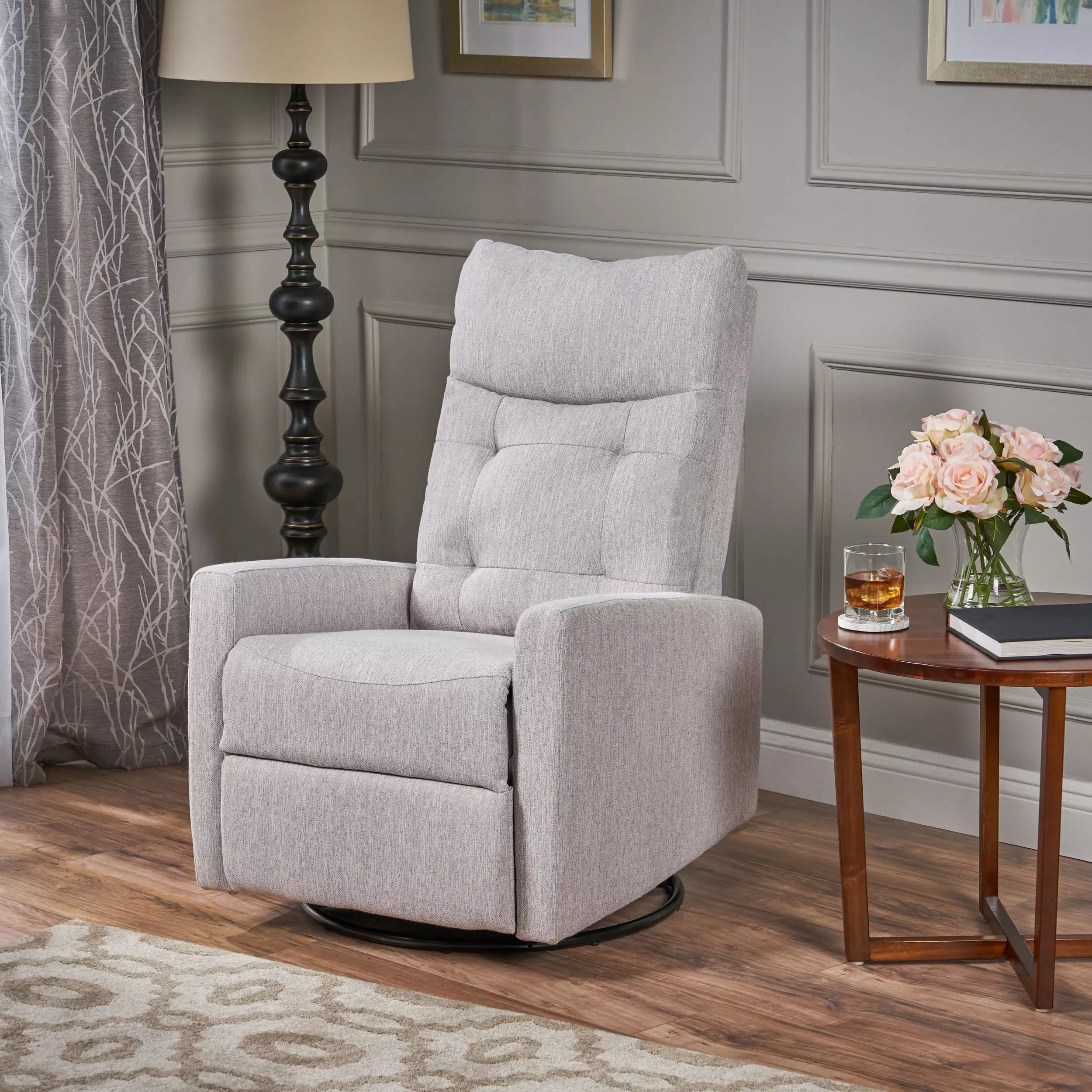 DeeHome Glider Swivel Recliner Chair Living Room