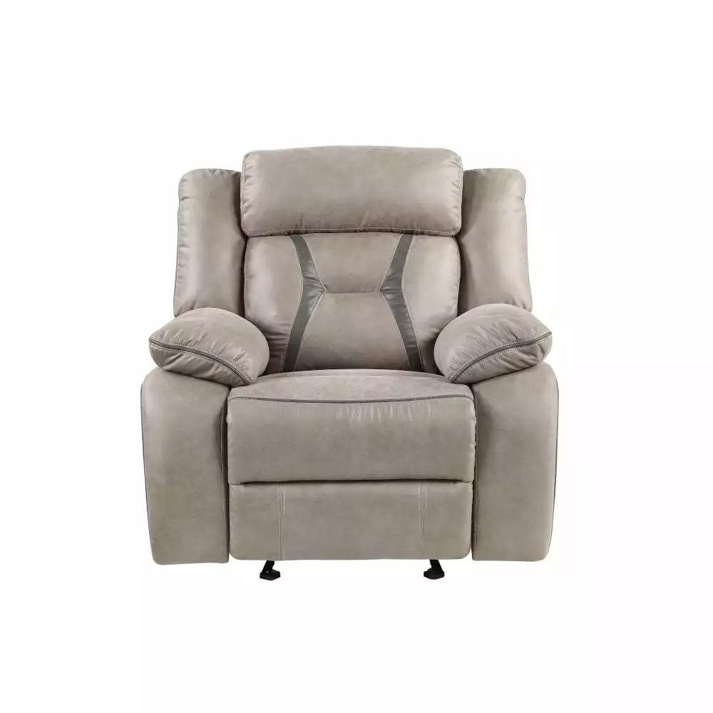 DeeHome Tyson Glider Recliner Chair Pearl Silver Living Room