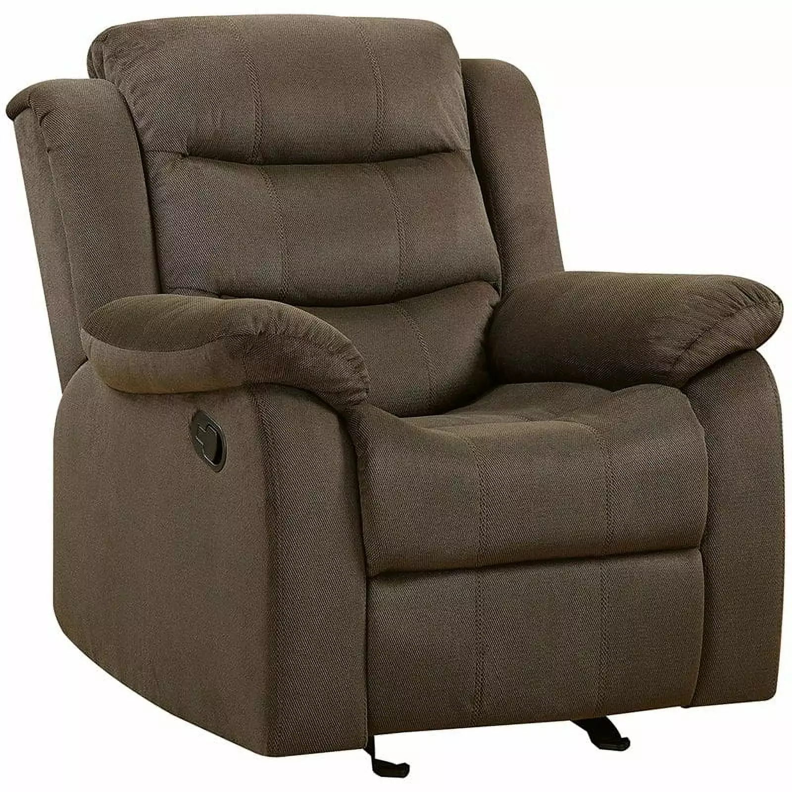Kingfisher Lane Velvet Glider Recliner Chocolate