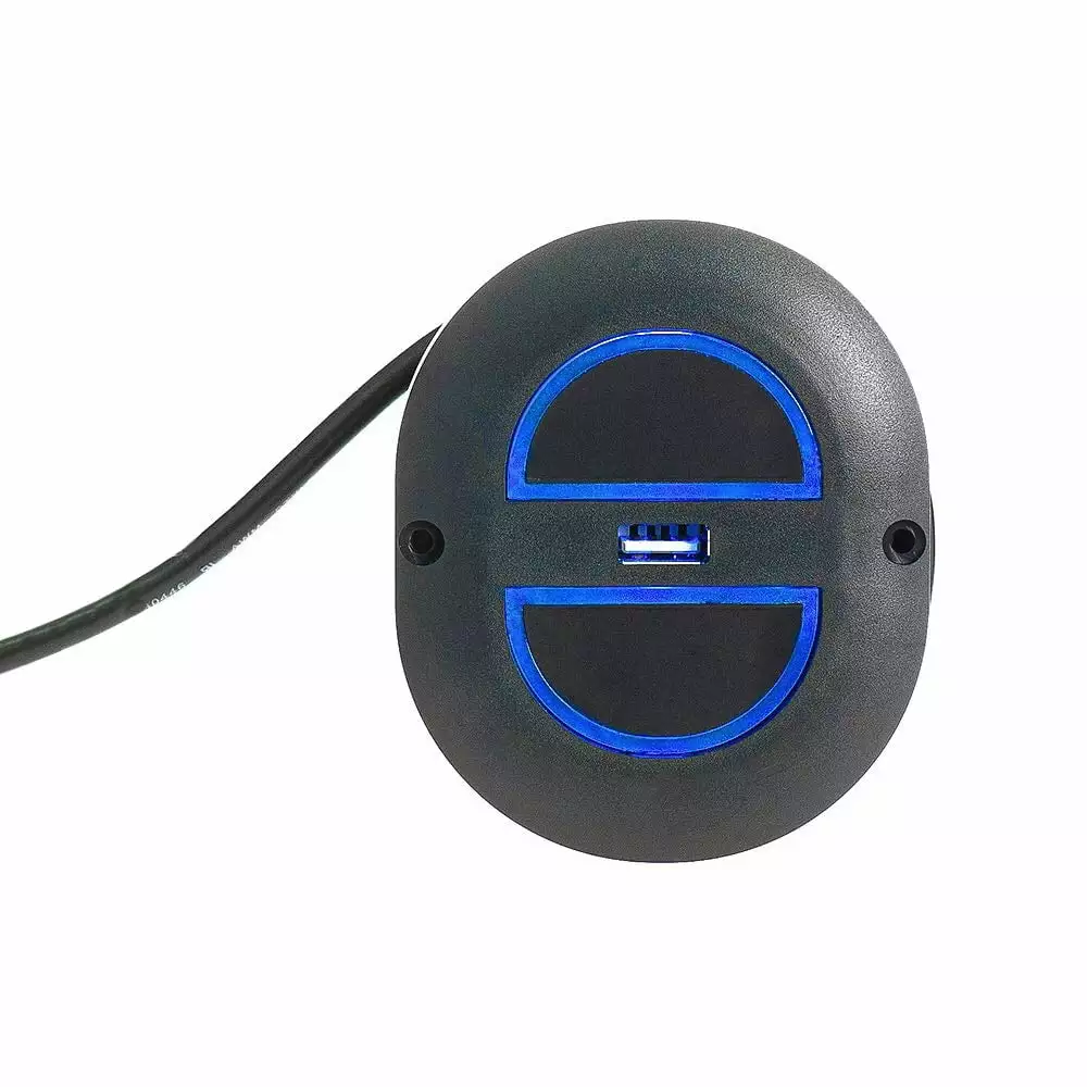Oval 2 Button 5 Pin Switch Remote Control Replacement USB and Blue Light Power Recliner Musheng