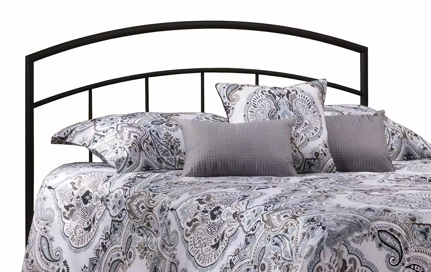 Hillsdale Furniture Julien Metal Full Queen Headboard Textured Black Bedroom Decor