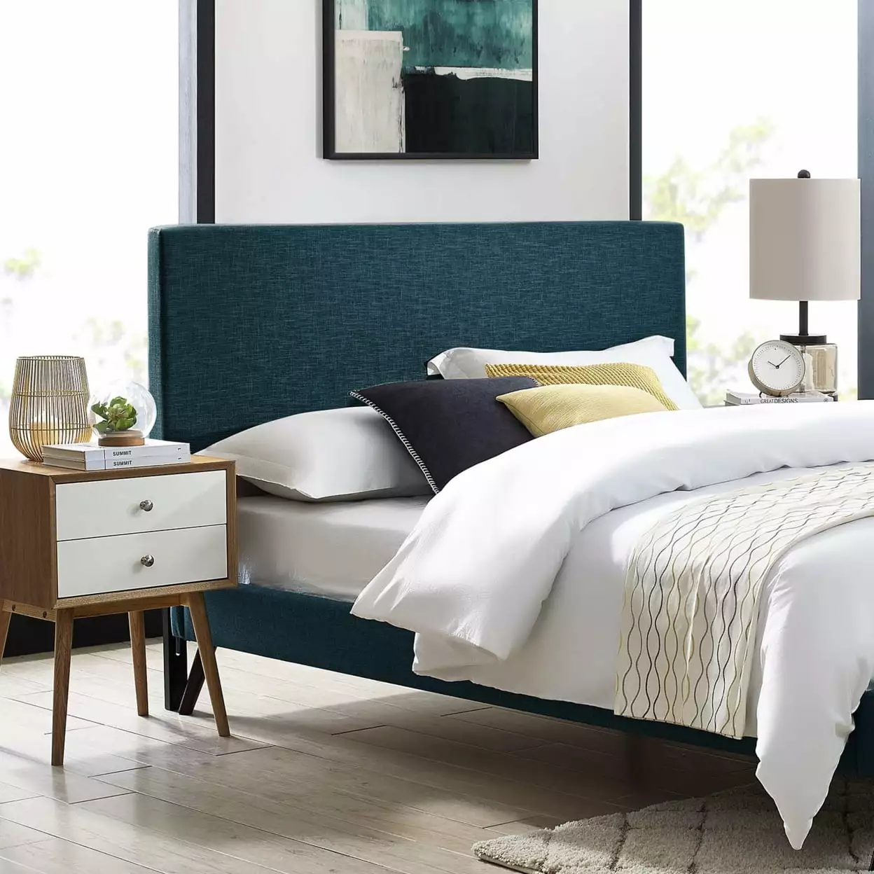 Taylor Full Queen Upholstered Linen Fabric Headboard MOD-5880 Modway