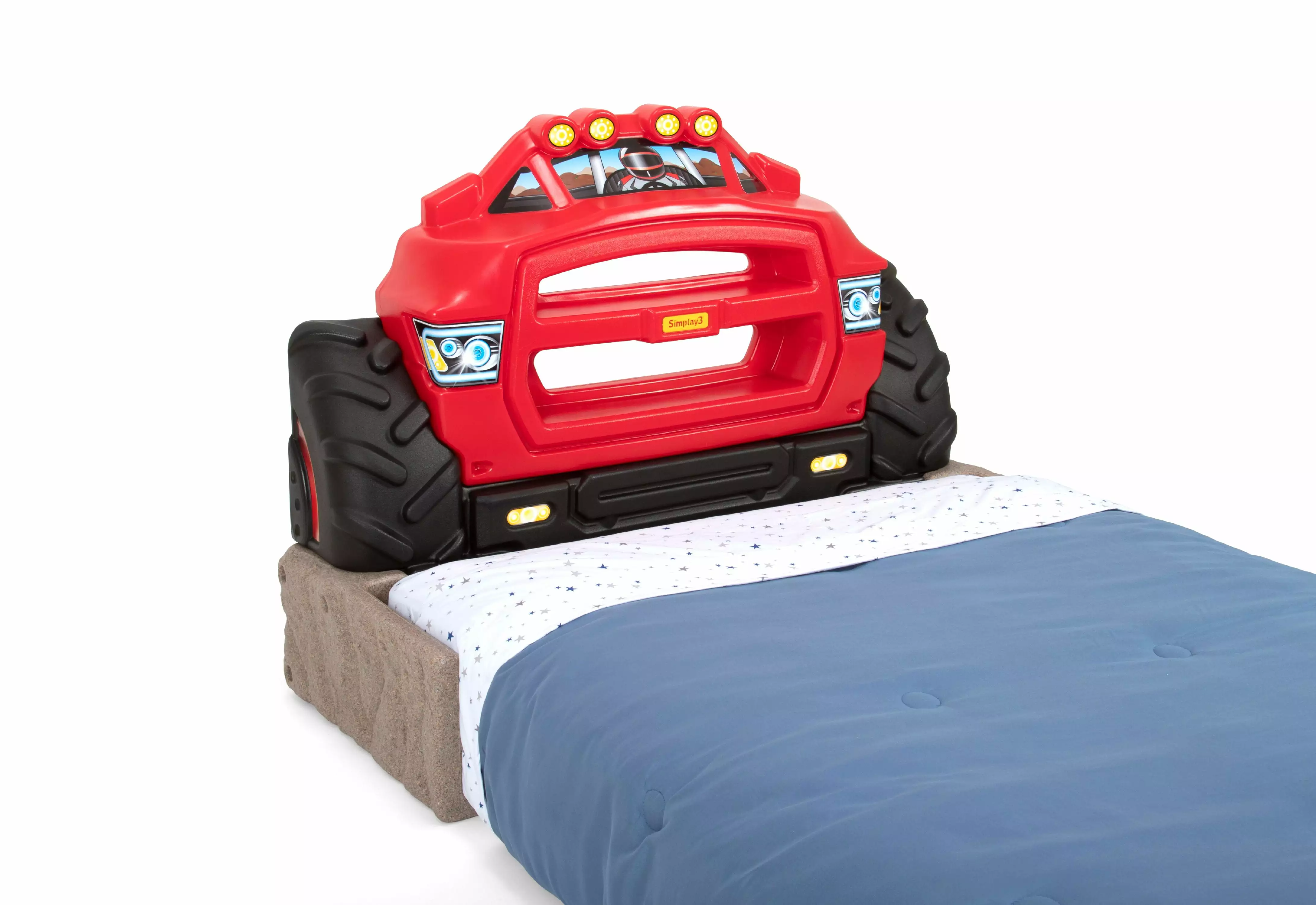 Simplay3 Monster Truck Headboard Kids Bedroom Decor