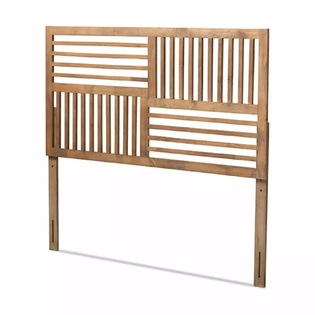 Baxton Studio Adler Modern Contemporary Transitional Ash Walnut Finished Wood Queen Size Headboard Wholesale Wholesale Int...