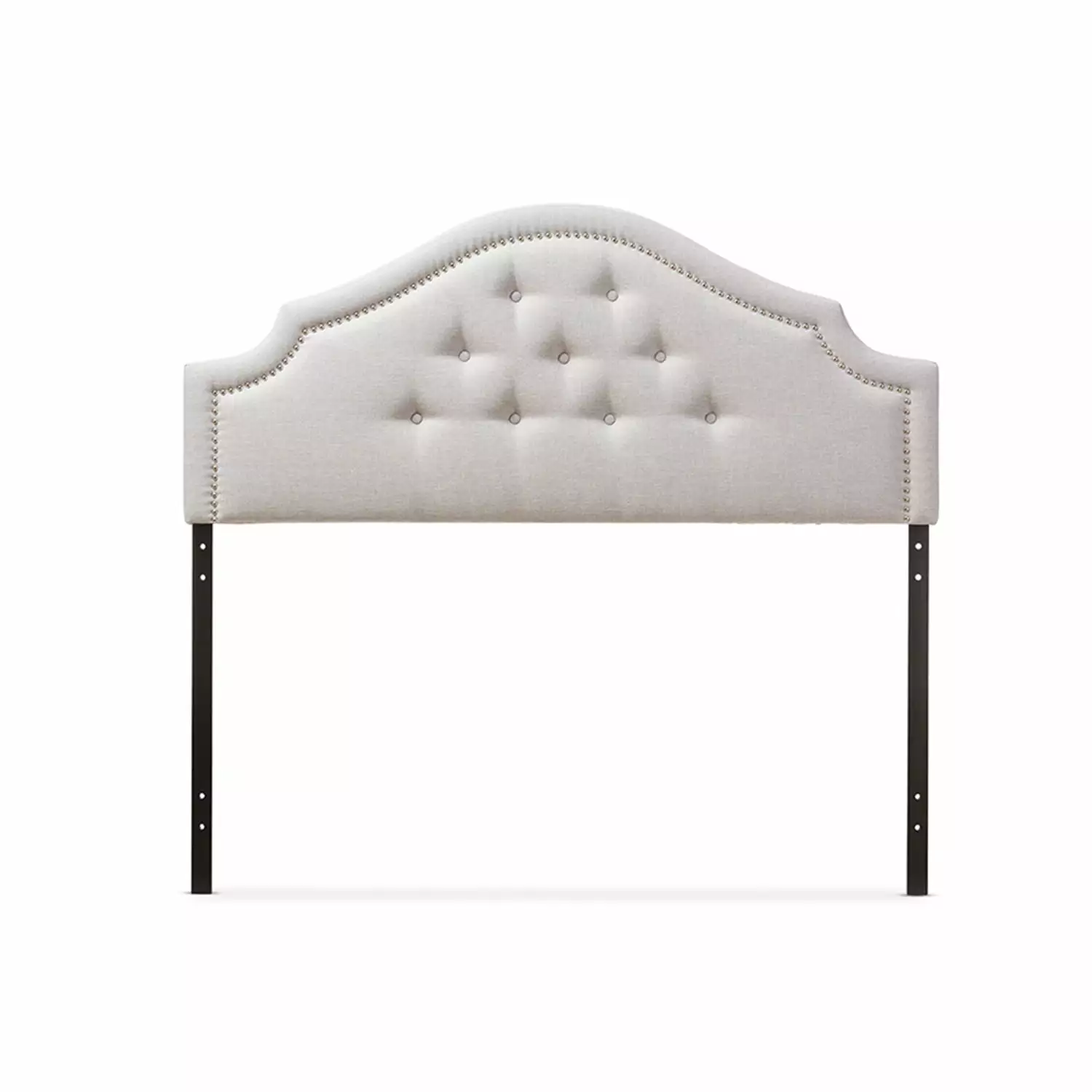 Baxton Studio Cora Modern Fabric Upholstered Twin Size Headboard, Grayish Beige Wholesale Interiors