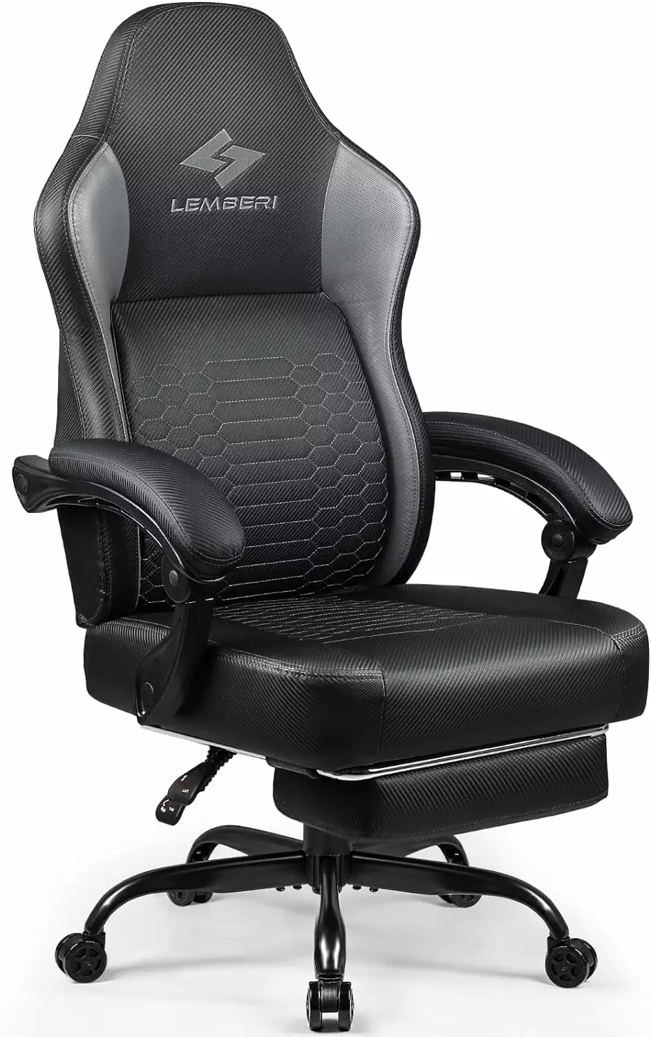 Big and Tall Gaming Chair 400lb Weight Capacity Gamer Chairs Adults Video Game Chair Footrest Racing Style Computer Gamer ...