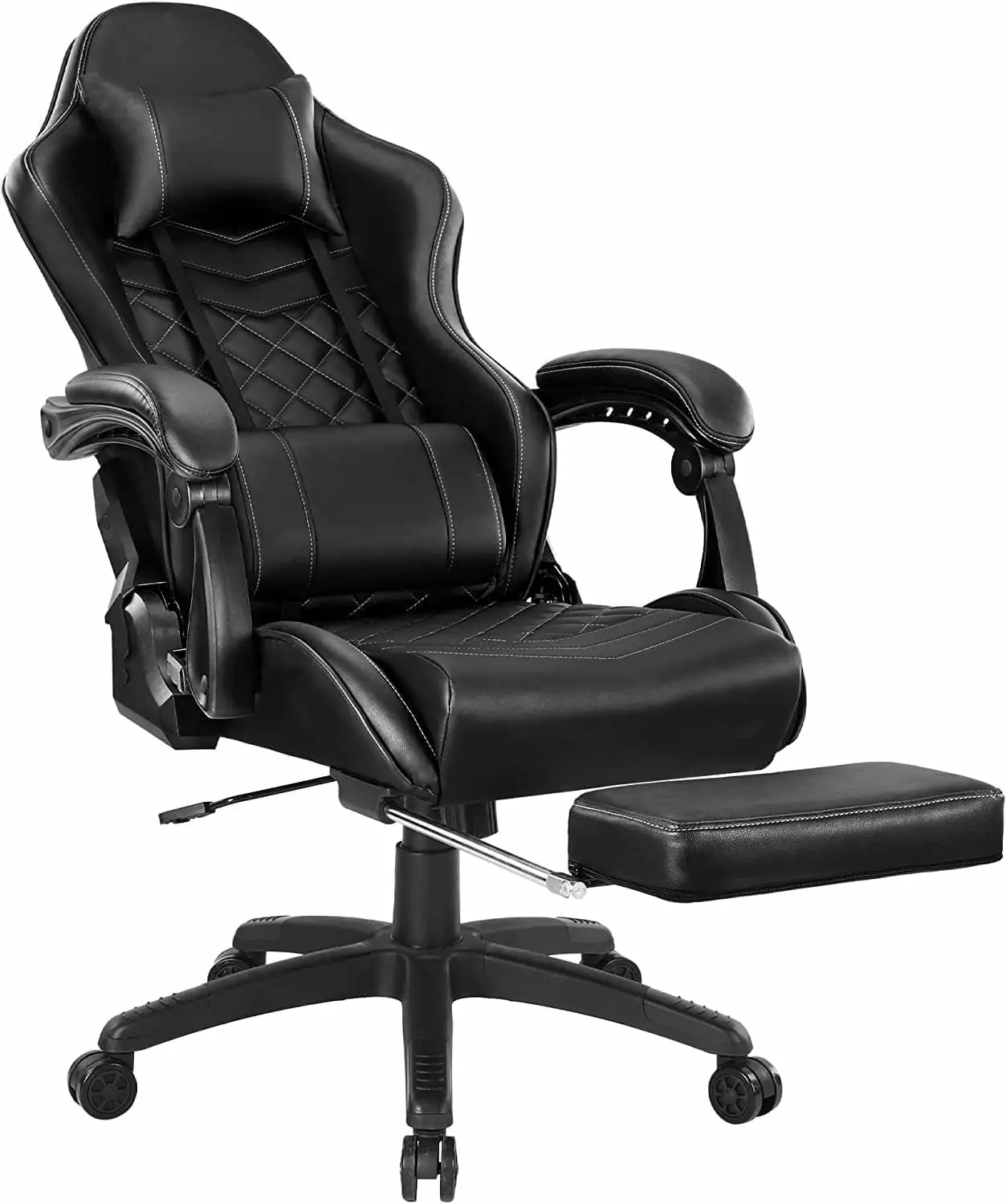 Gaming Chair Adults 350lbs Ergonomic Office Chair Footrest and Adjustable Armrest High Back Comfortable Computer Gaming Ch...