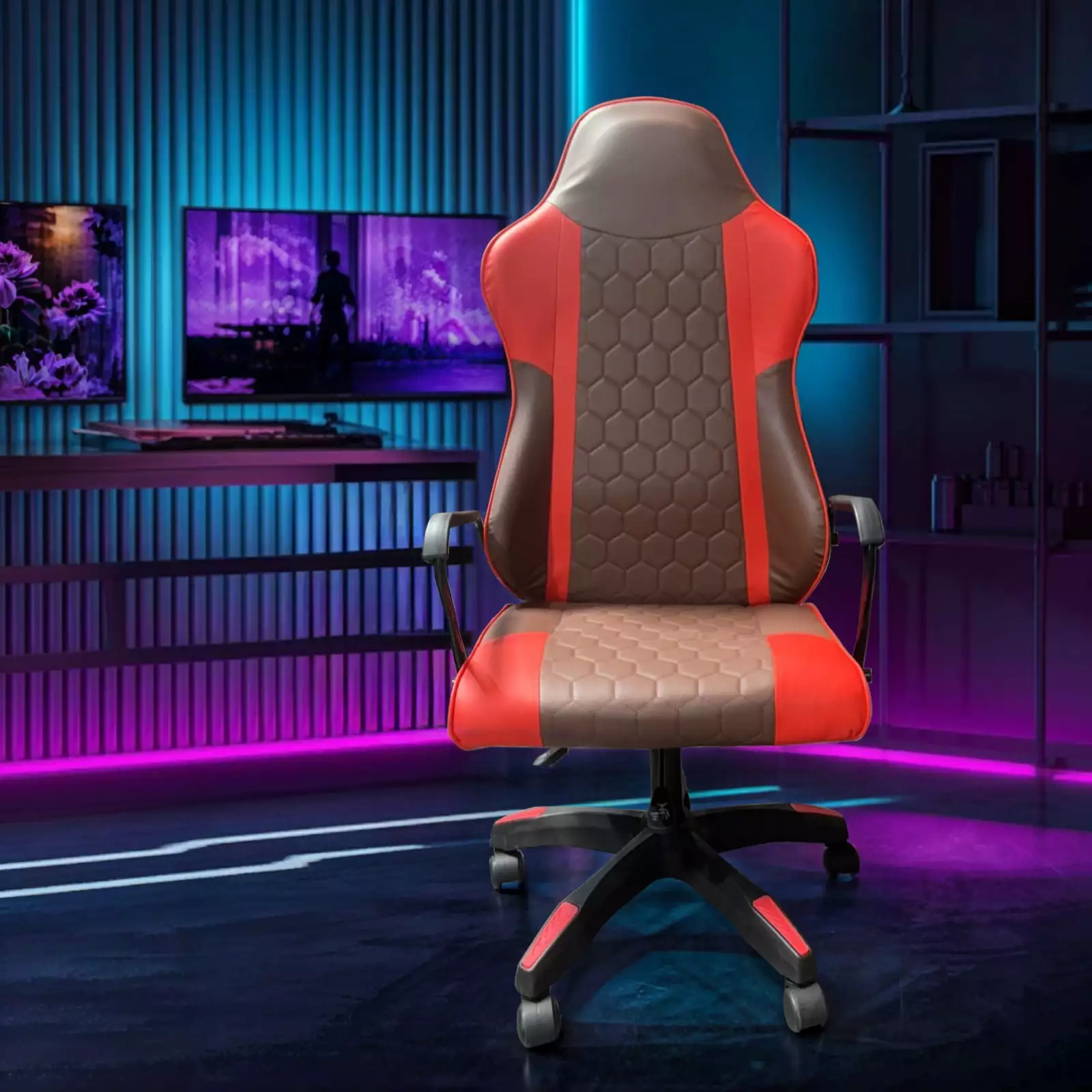 Bigleap Gaming Chair Computer Chair High Back Leather Office Chair 360 Swivel Seat Office Gaming