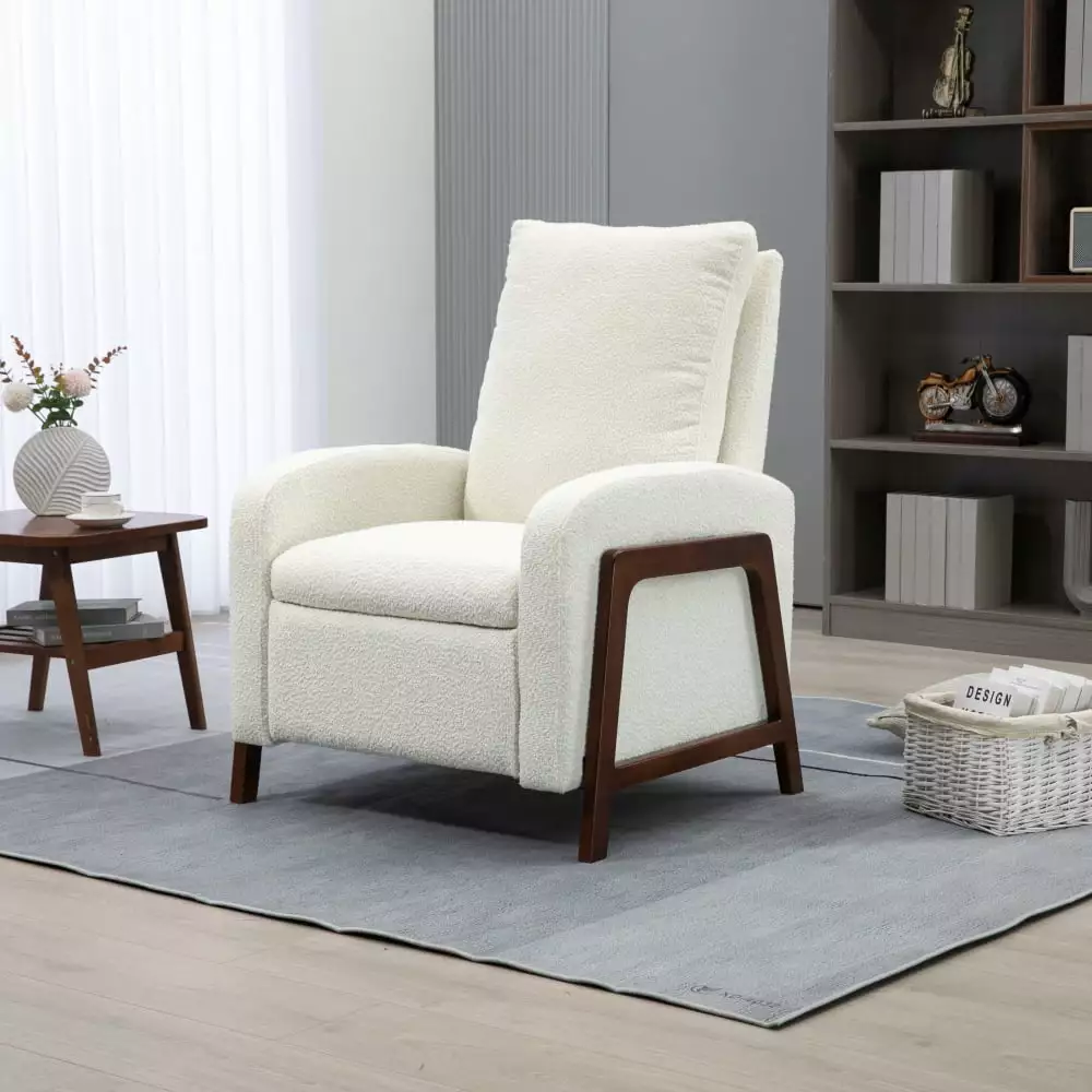 DeeHome COOLMORE Recliner Chair Adjustable Home Theater Single Fabric Recliner Sofa