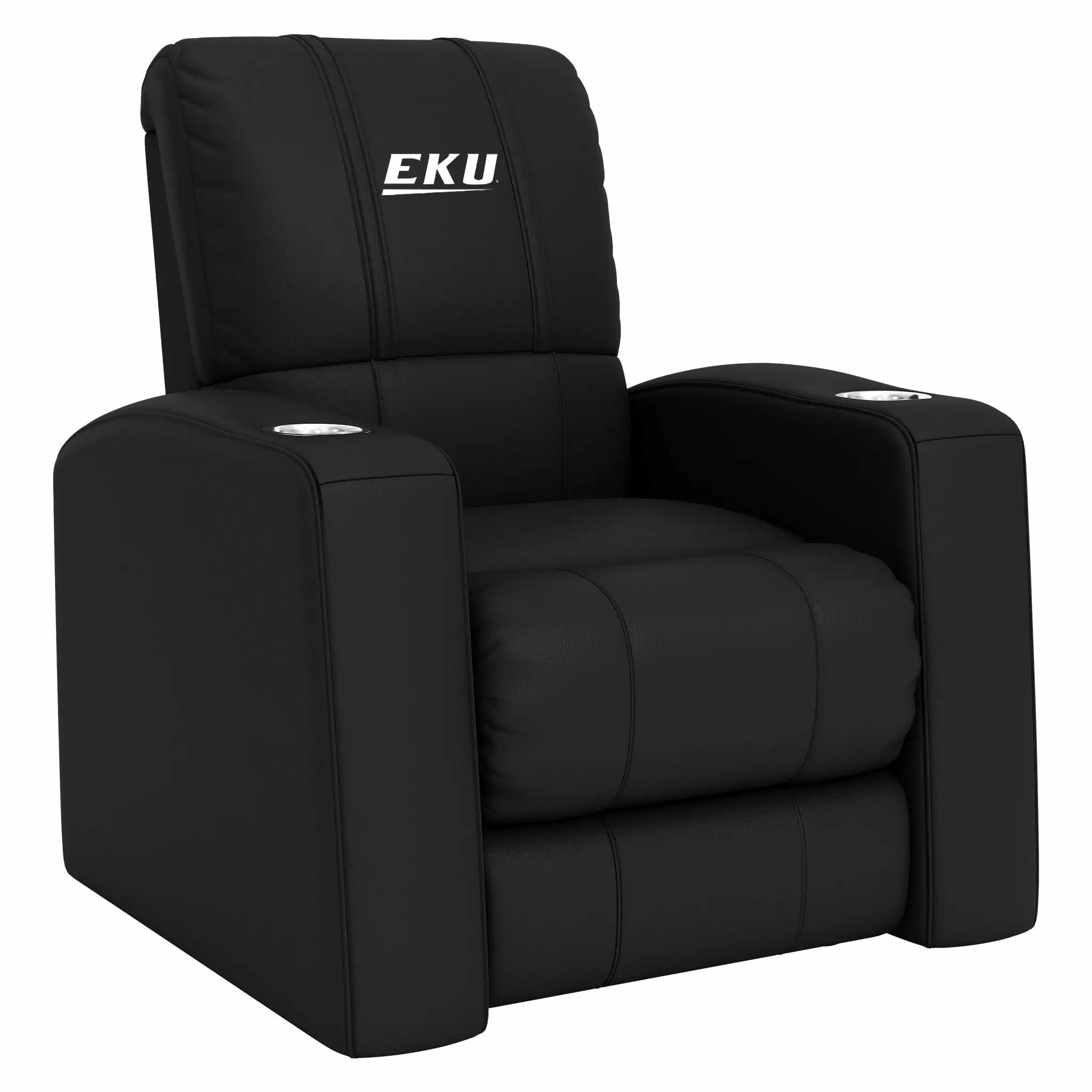 DreamSeat Relax Black Home Theater Recliner Embroidered Eastern Kentucky Colonels Logo Full Body Support