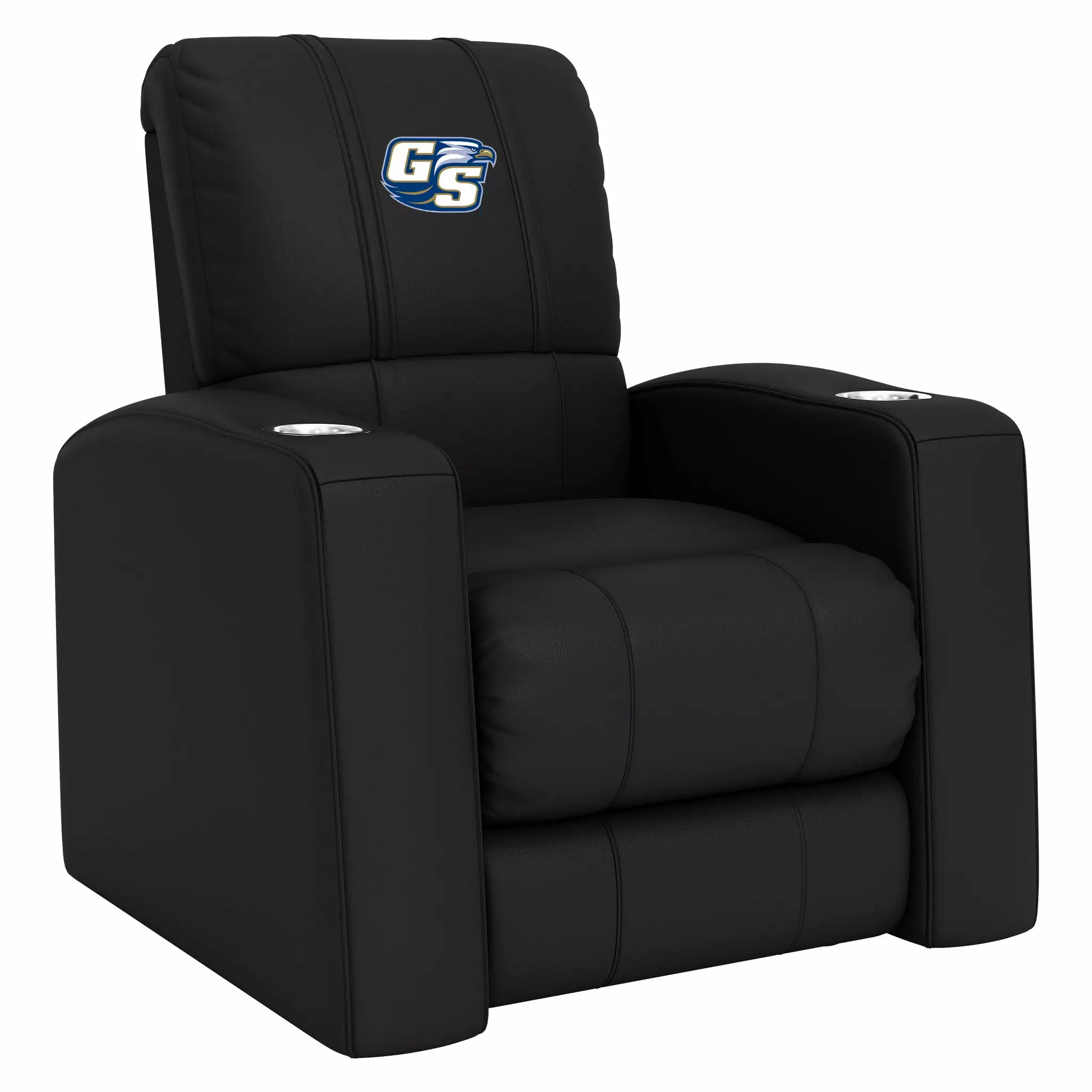 DreamSeat Relax Black Home Theater Recliner Embroidered Georgia Southern GS Eagles Logo Full Body Support