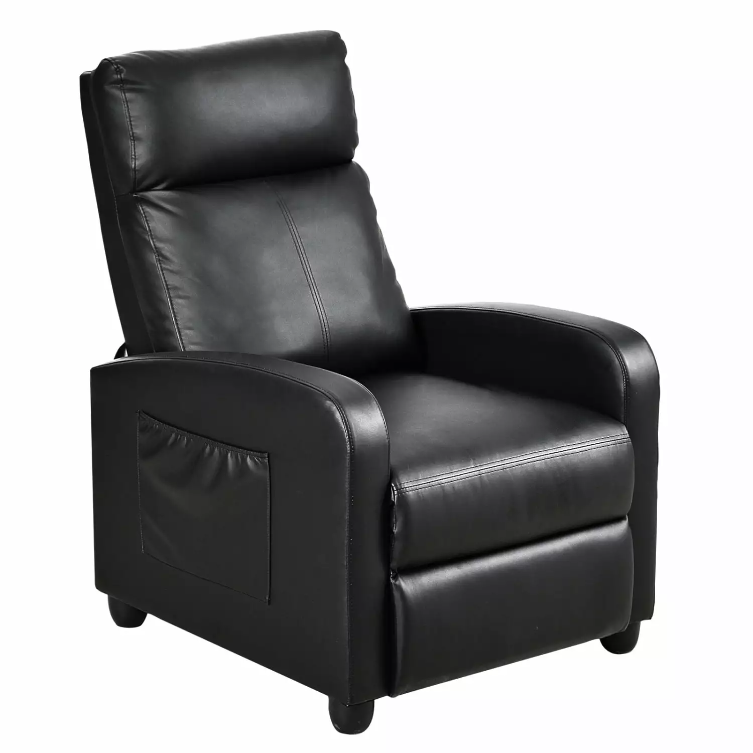 Miekor Furniture PU Leather Recliner Chair - Home Theater Seating Lumbar Support - BS9340