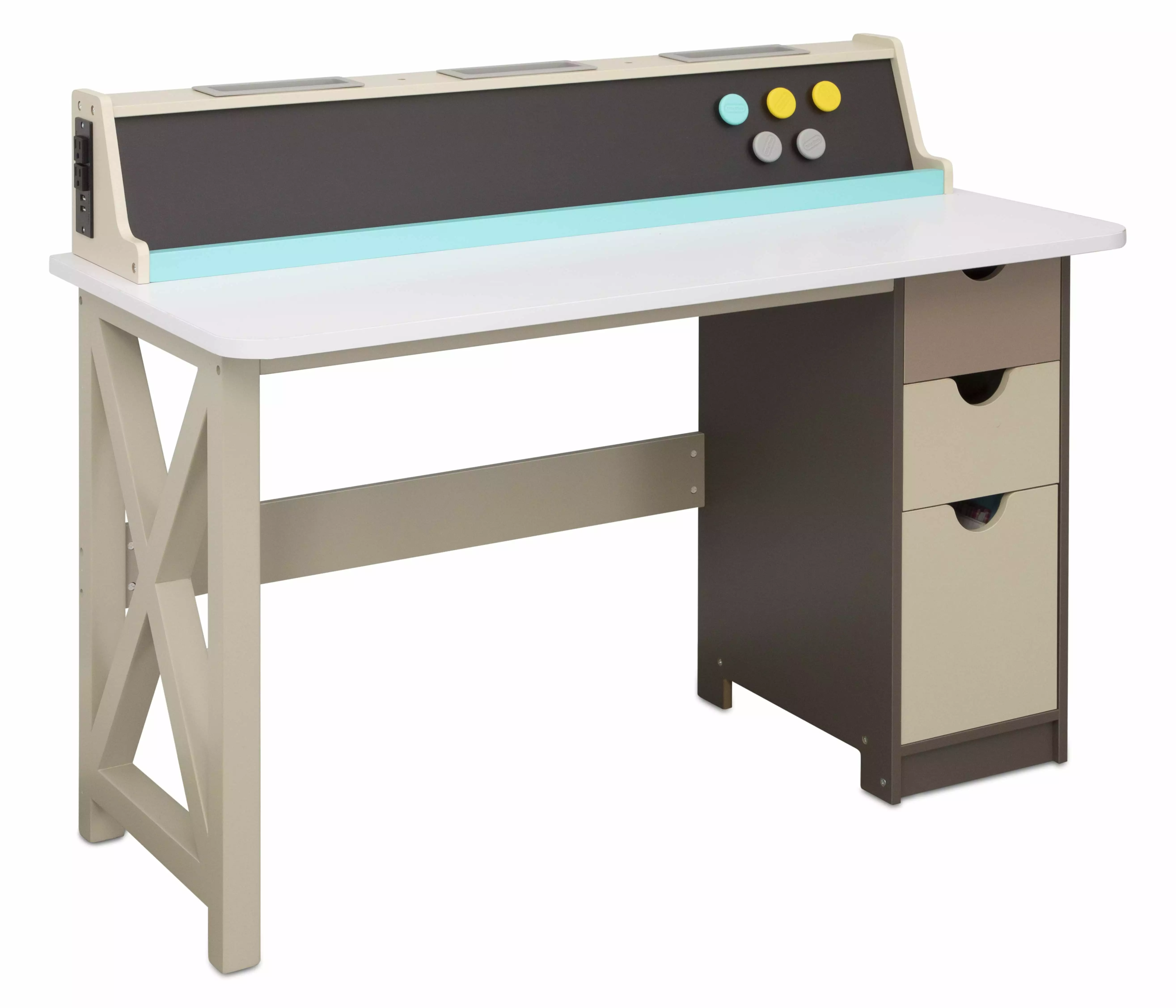 Little Tikes 2--1 Chalkboard Desk Kids Ages 3-8 Years Study and Play Desk