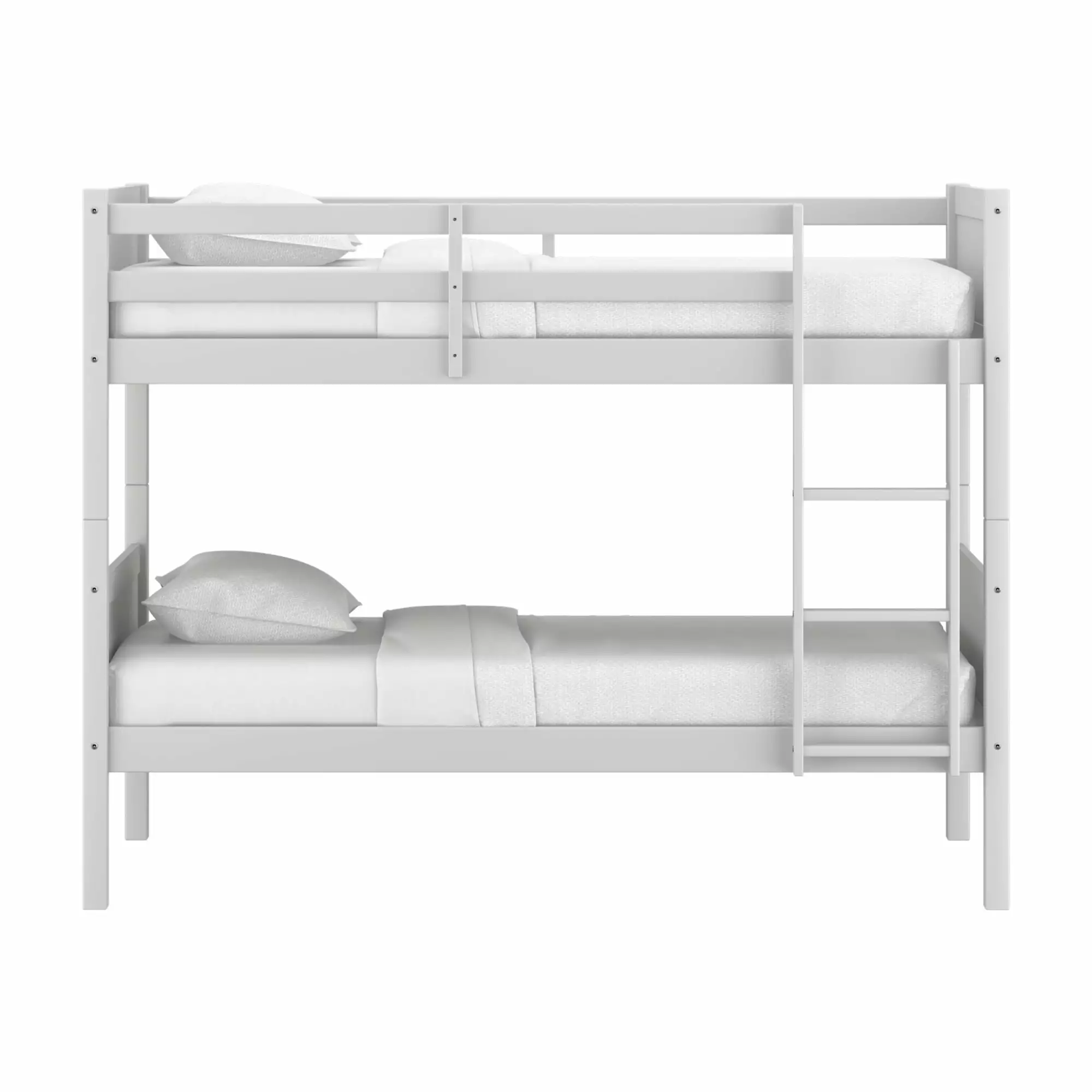 Rae Wood Twin over Twin Bunk Bed White Hillsdale Living Essentials