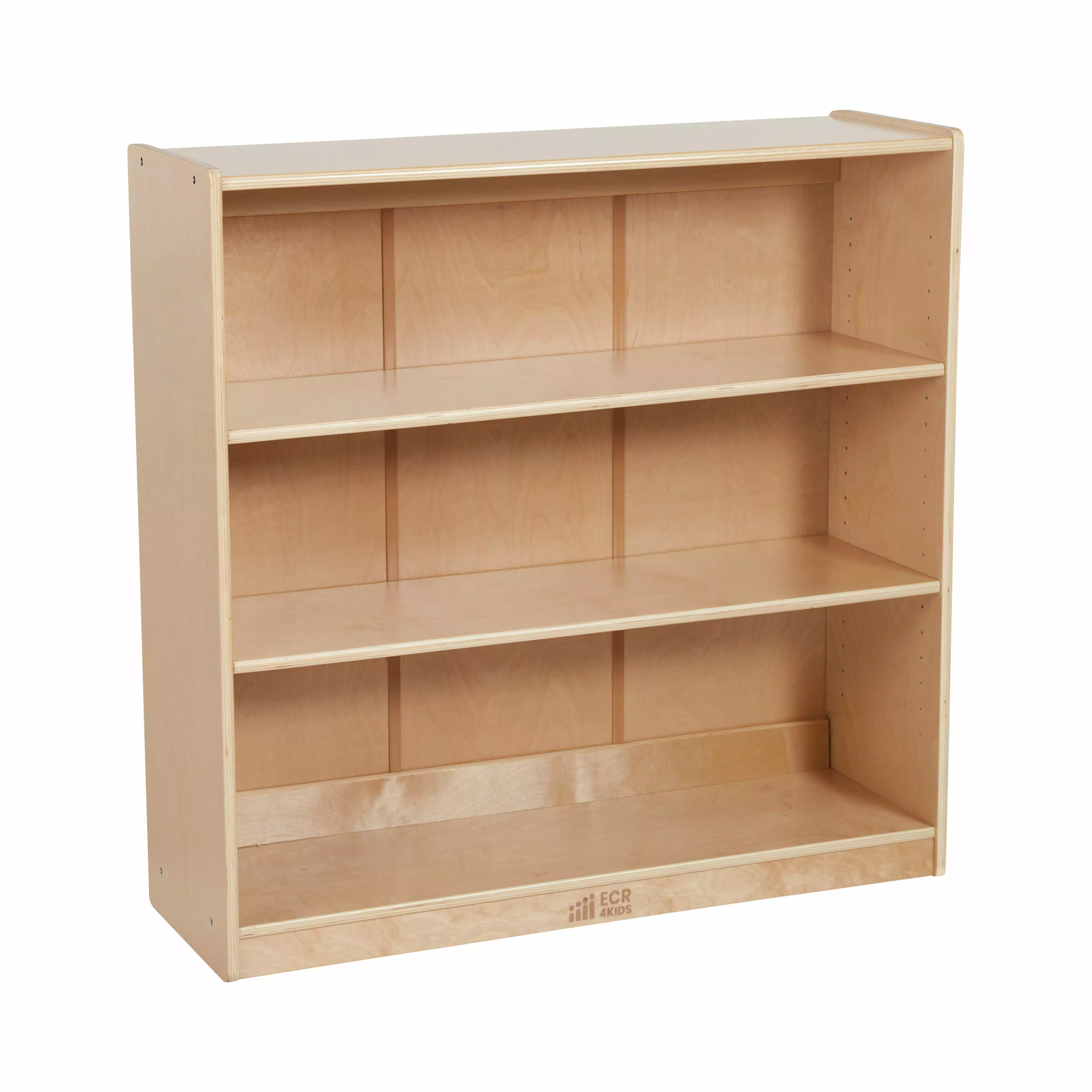 ECR4Kids Timeless Bookcase 36in Natural Wood Kids Room or Classroom