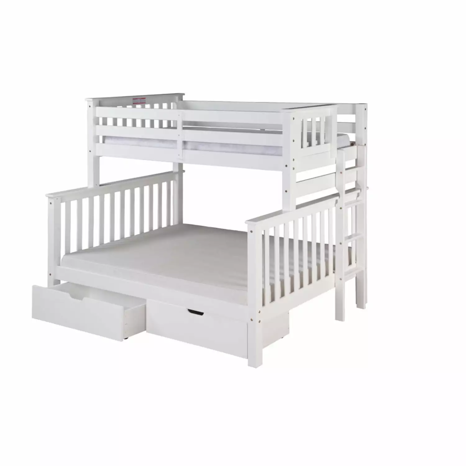 Santa Fe Mission Tall Bunk Bed Twin over Full Under Bed Drawers Multiple Finishes Camaflexi