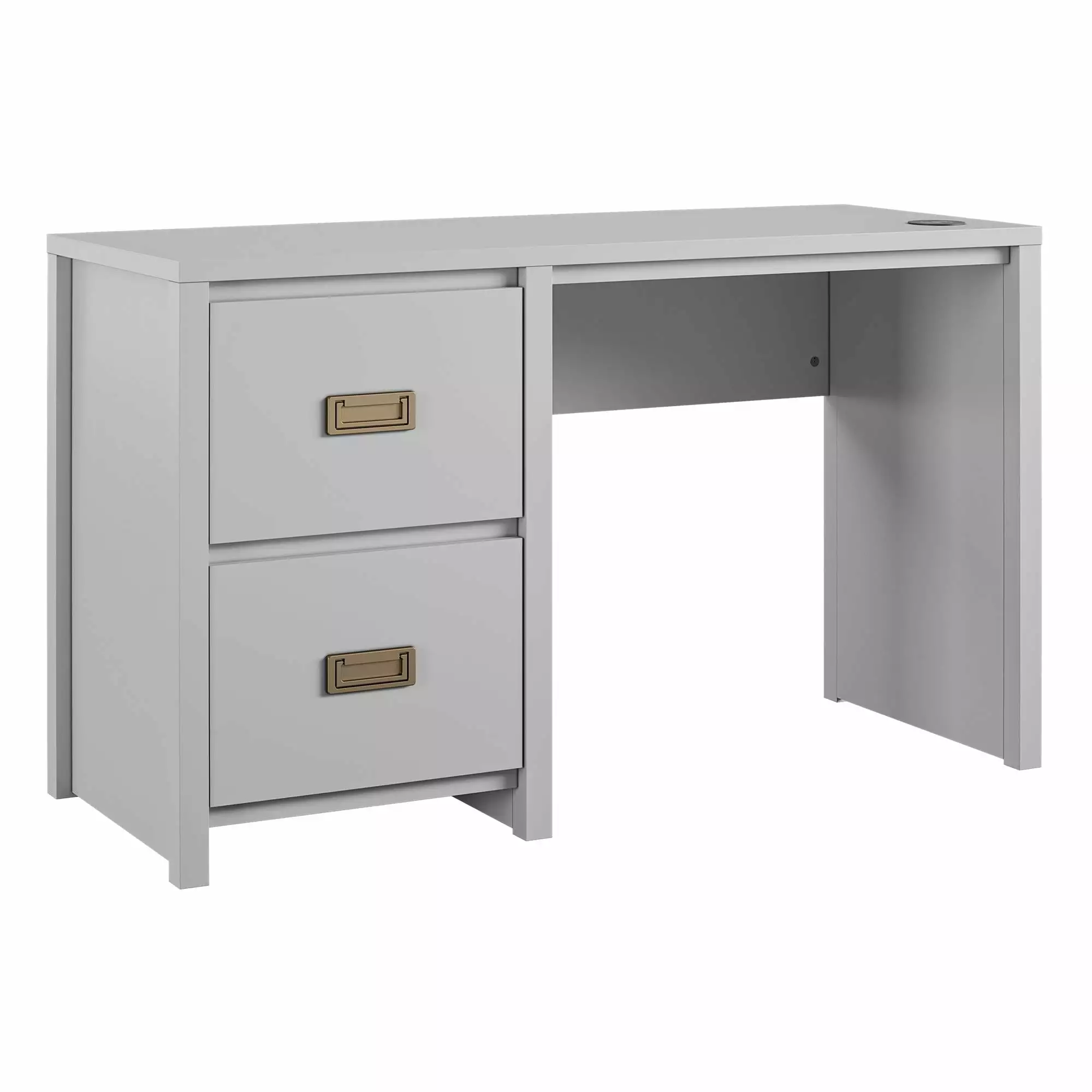Little Seeds Monarch Hill Haven Dove Grey Single Pedestal Kids Desk