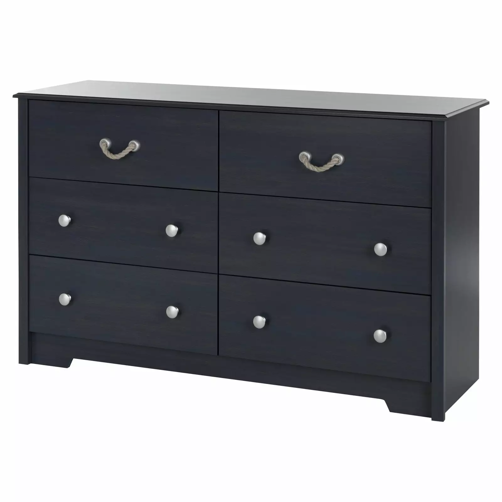 South Shore Aviron 6-Drawer Double Dresser Kids Bedroom Blueberry Storage Solution