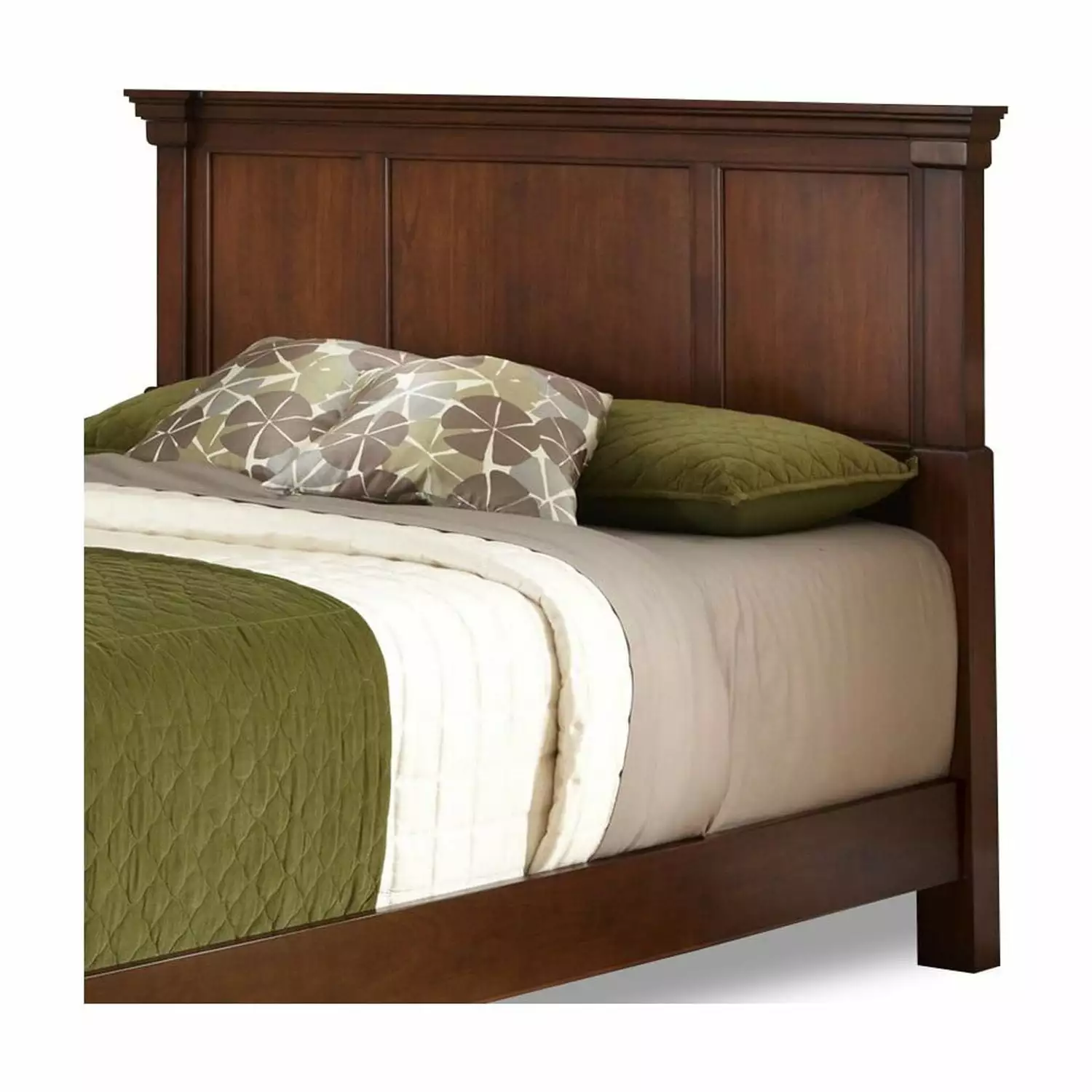 Homestyles Aspen Brown Wood King Headboard - Classic Bedroom Headboard