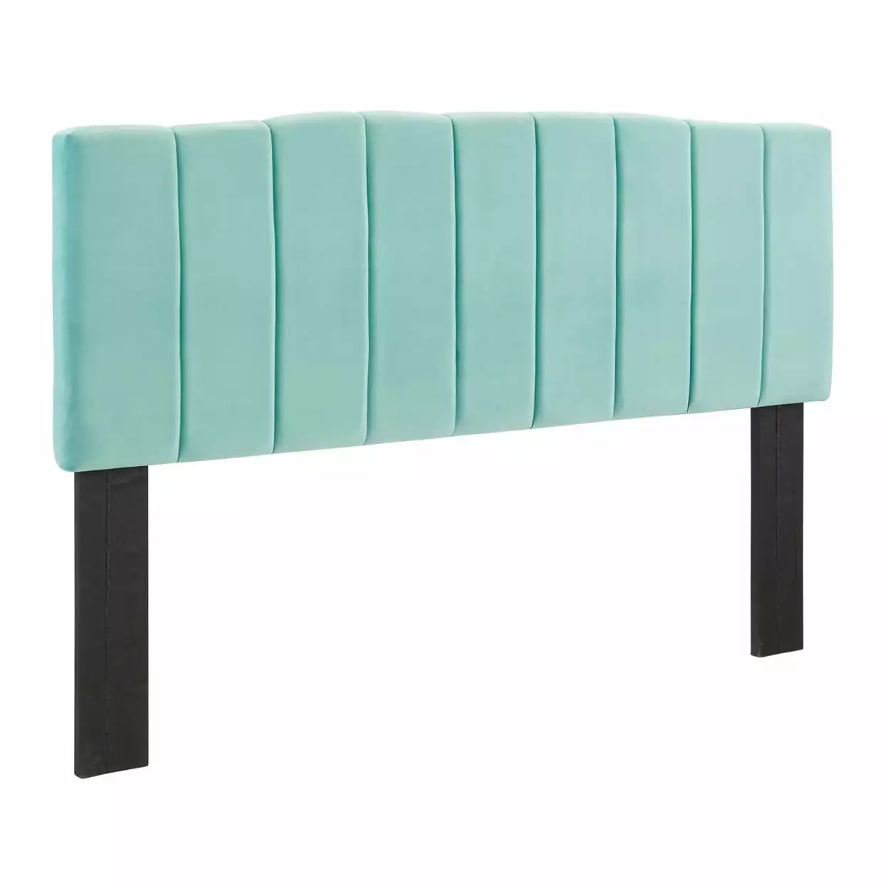 Modway Camilla Channel Tufted King California King Velvet Headboard Mint