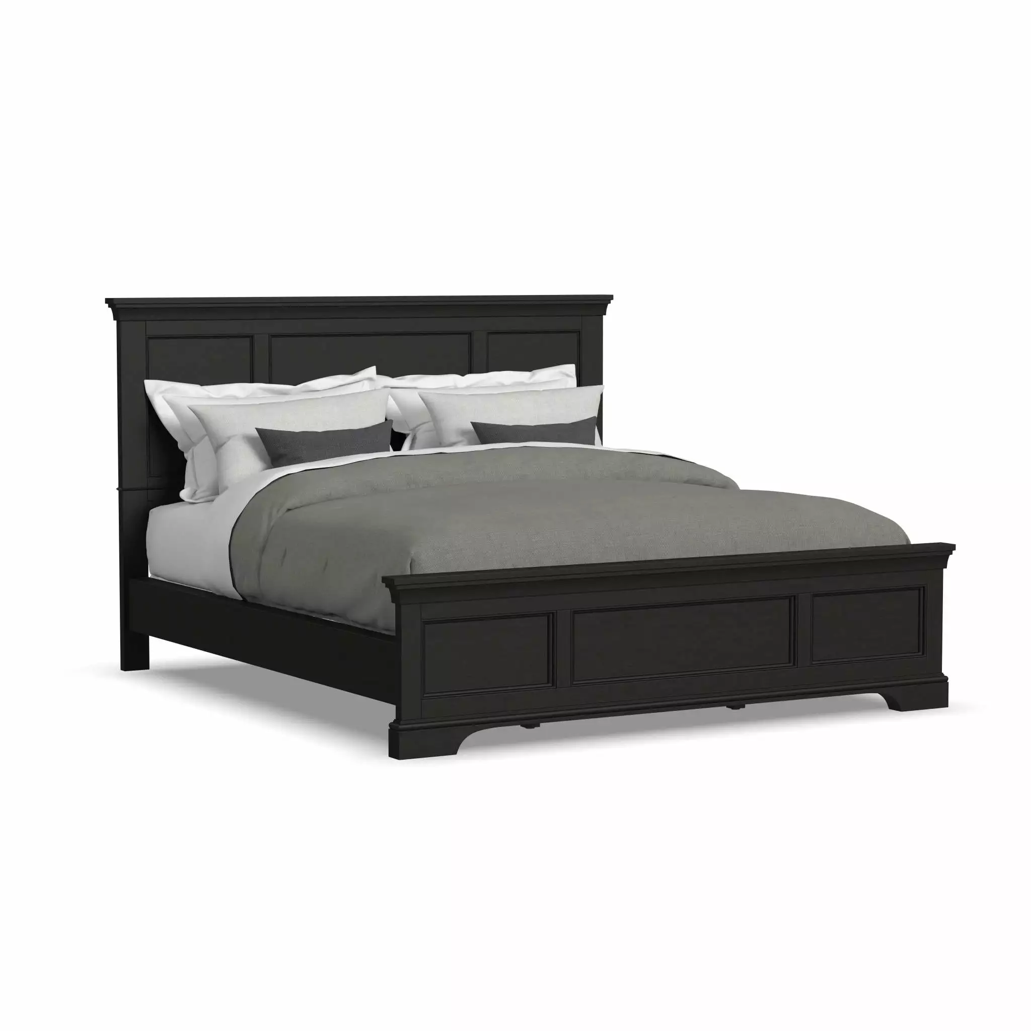 Homestyles Bedford Engineered Wood King Bed Black