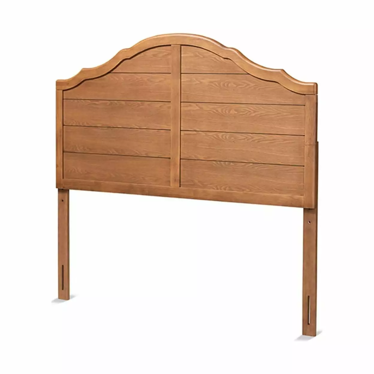 Clive Vintage Farmhouse King Size Headboard Ash Walnut Finish Baxton Studio