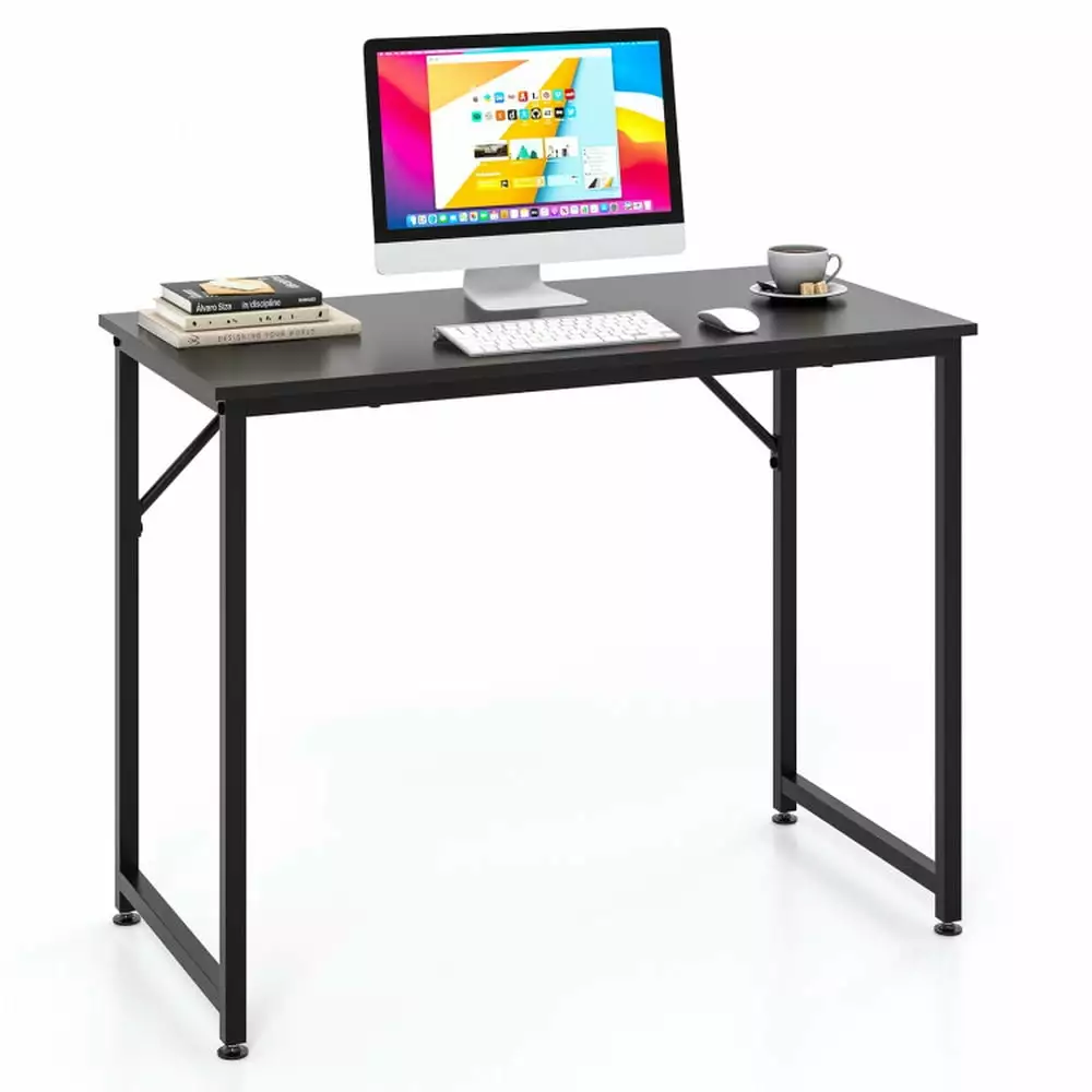 Resenkos L Shaped Computer Desk and Writing Workstation Home and Office - Black