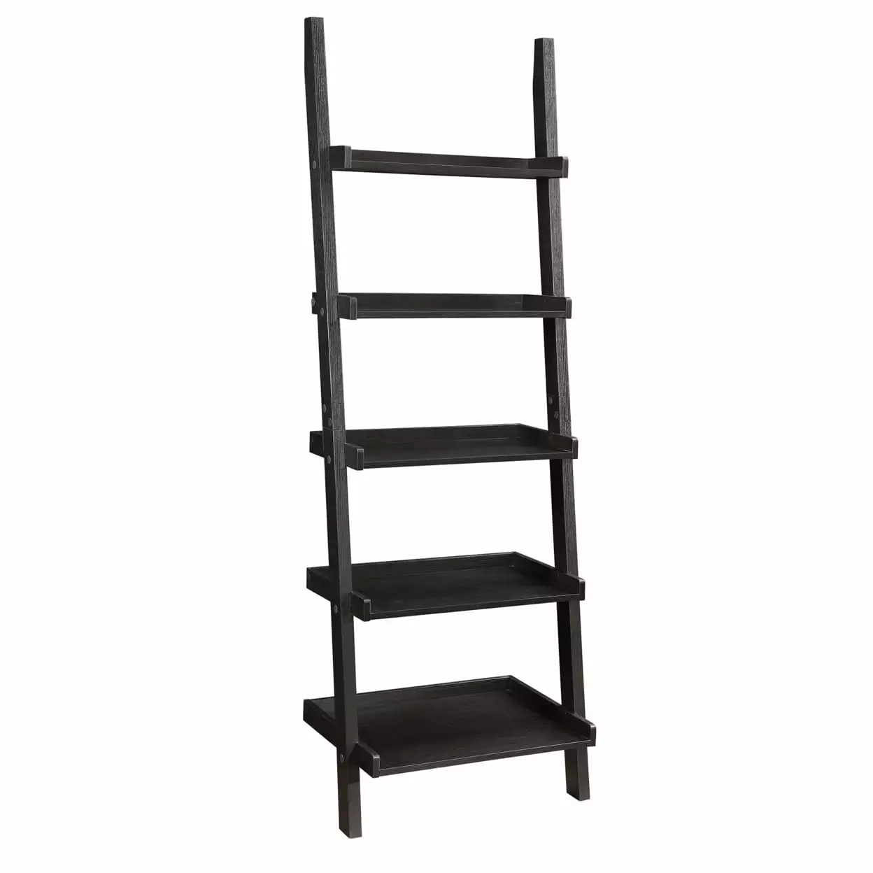 Colella 5-shelf Ladder Bookcase Cappuccino Coaster Company