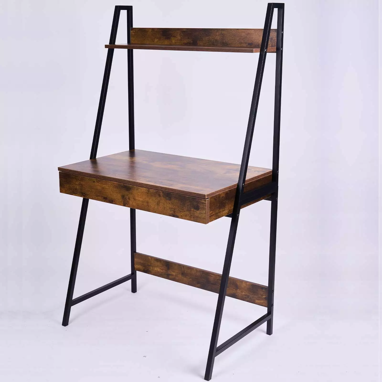 Tier Ladder Desk Computer Table Storage Shelves Home Office Lamiophlomis