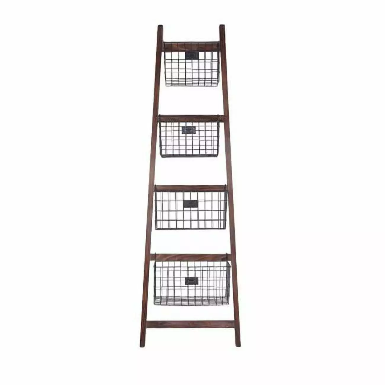 Cheungs 4 Tier Metal Storage Ladder Shelf Home Organization