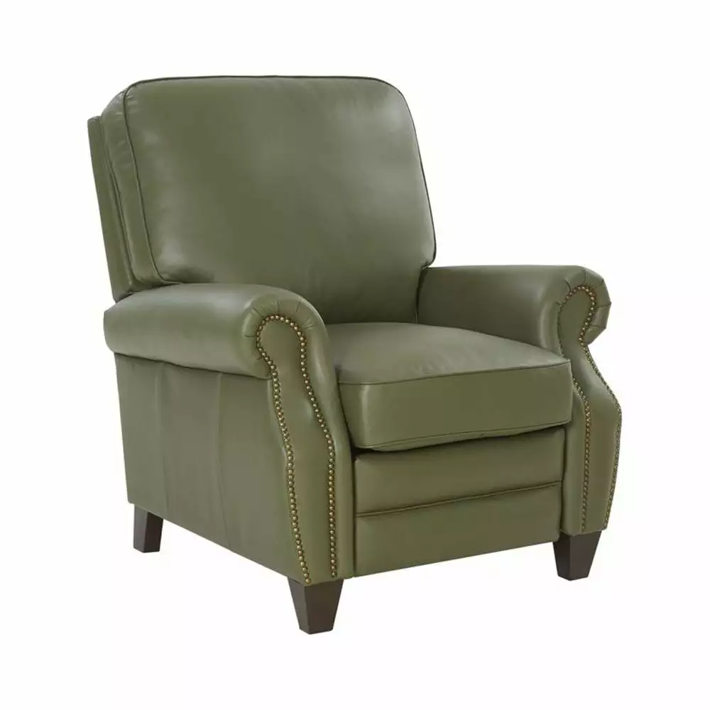 Barcalounger Briarwood Recliner Giorgio Chive All Leather Living Room Chair