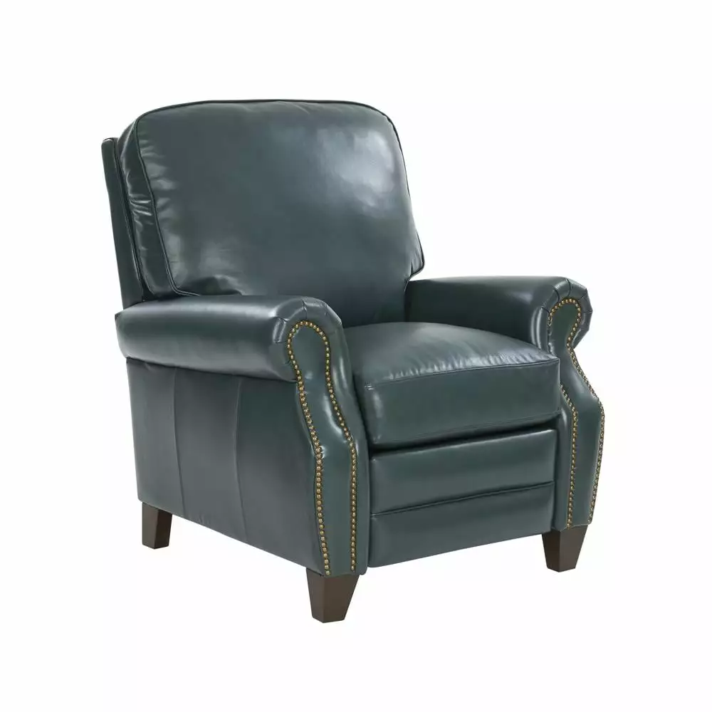 Barcalounger Briarwood Recliner Highland Emerald All Leather Comfortable Sofa