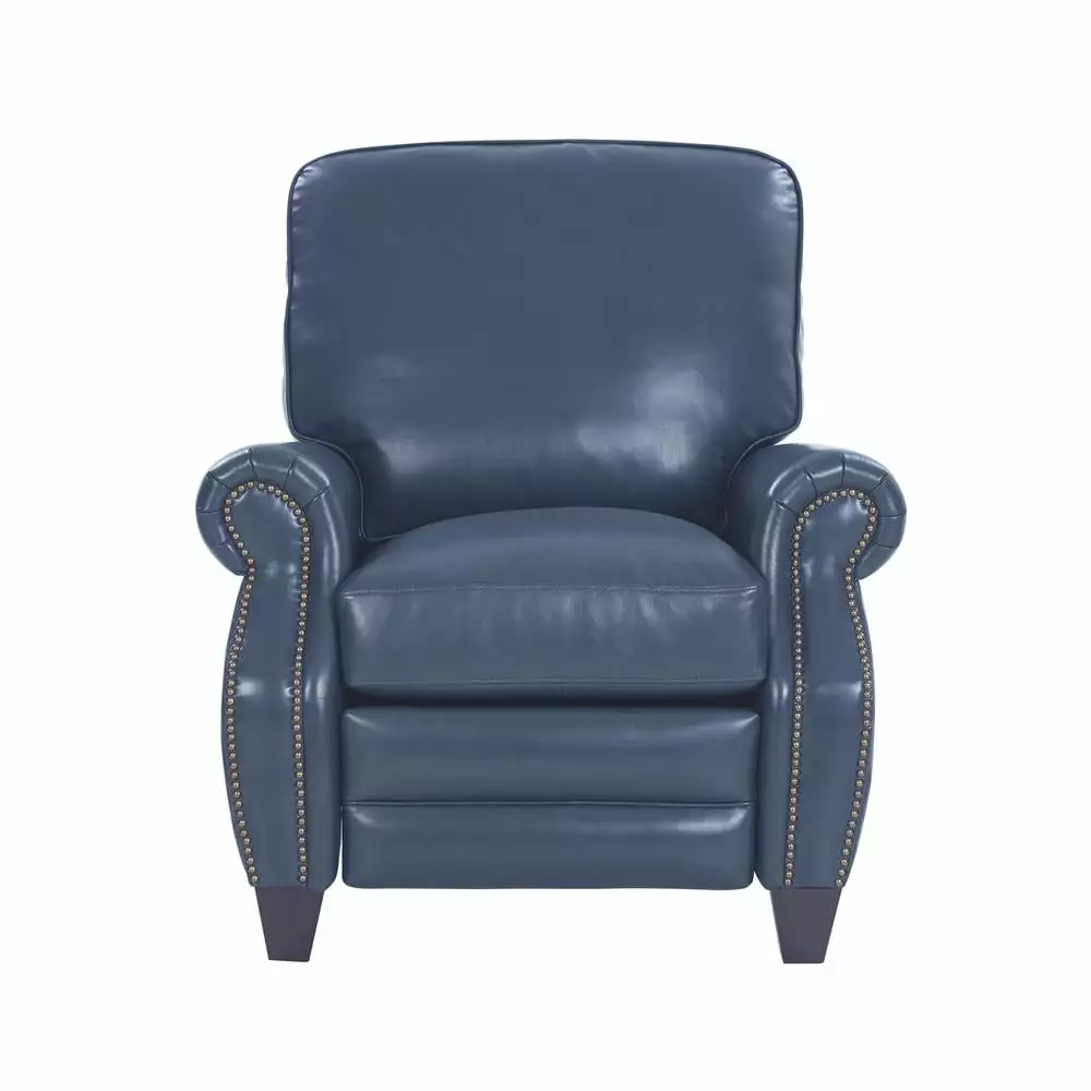 Barcalounger Briarwood Recliner Marisol Blue Genuine Leather