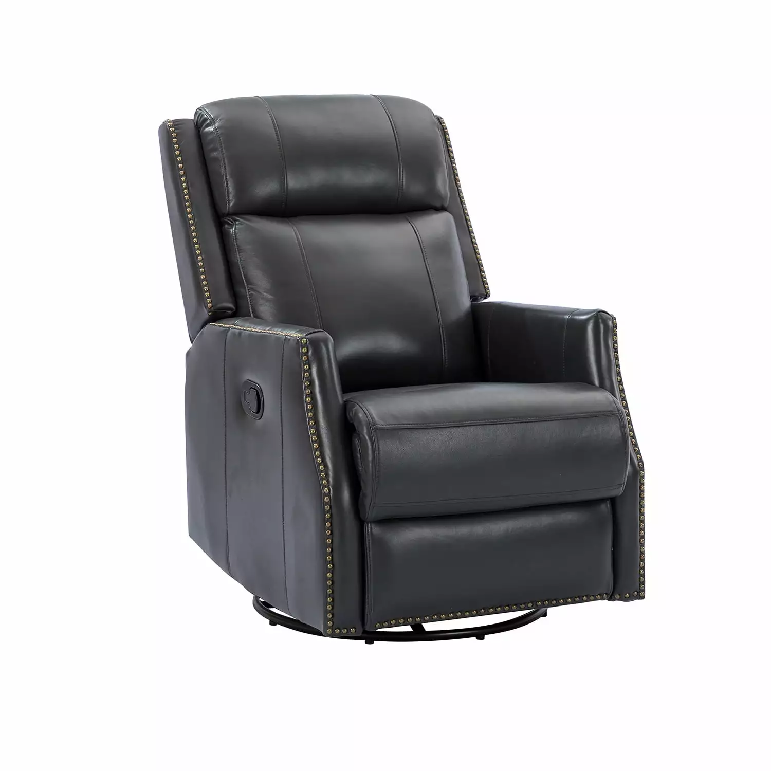 Miekor Furniture Hesperides Genuine Leather Manual Swivel Recliner BS2624 - Premium Quality