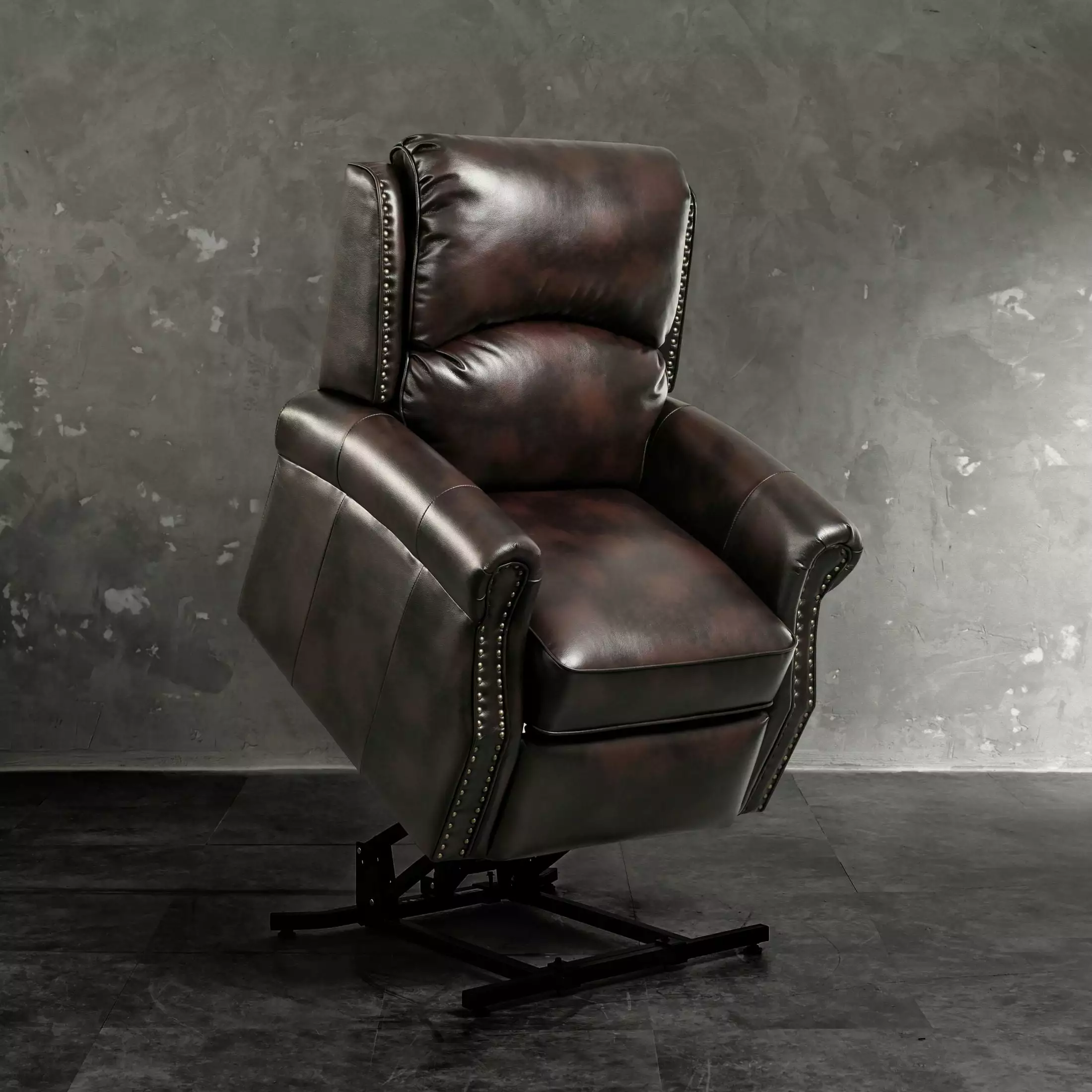 Lehboson Electric Power Lift Recliner Chair Elderly Brown CNCJ