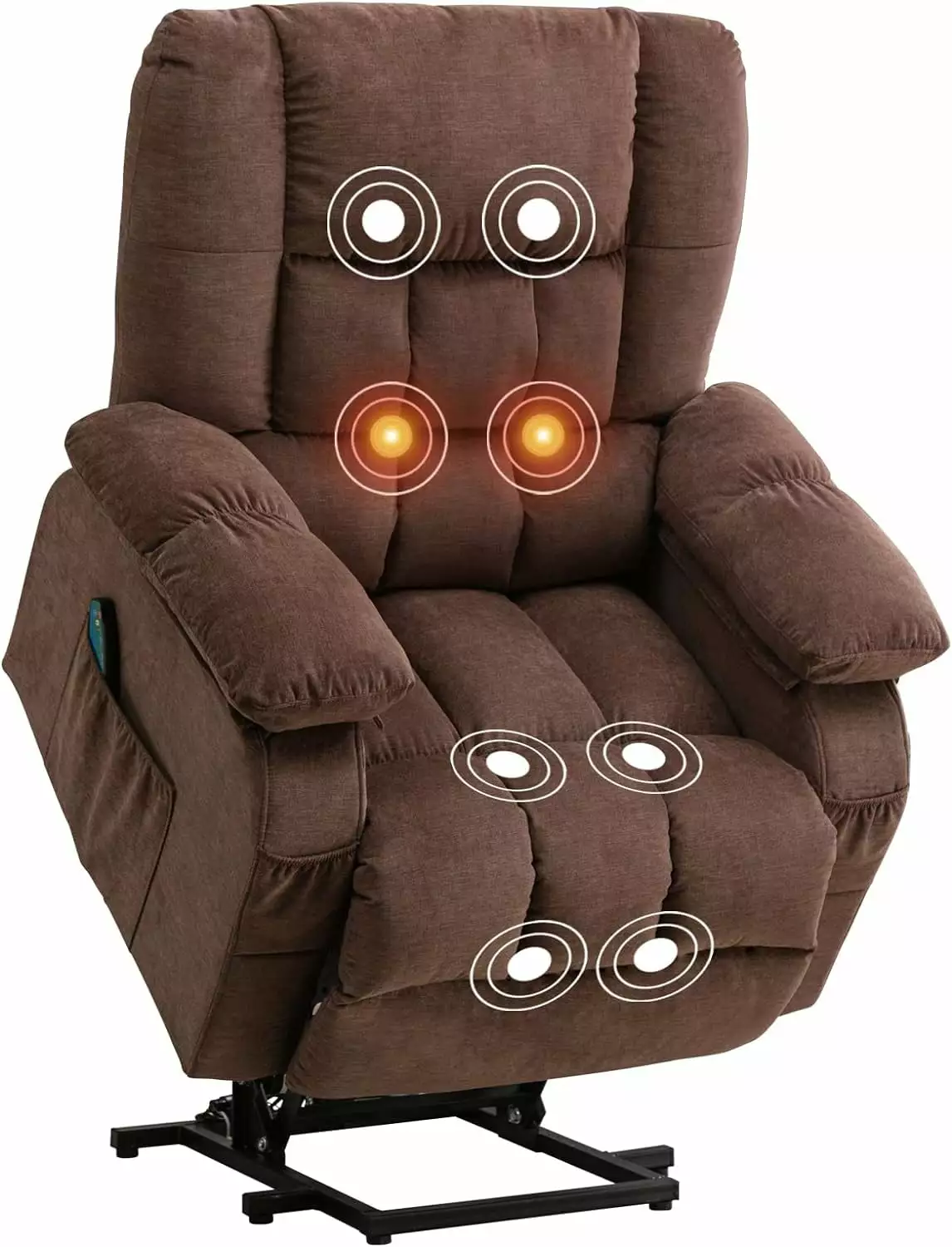 DeeHome Power Lift Recliner Chair Elderly Heat and Massage USB Charge Port