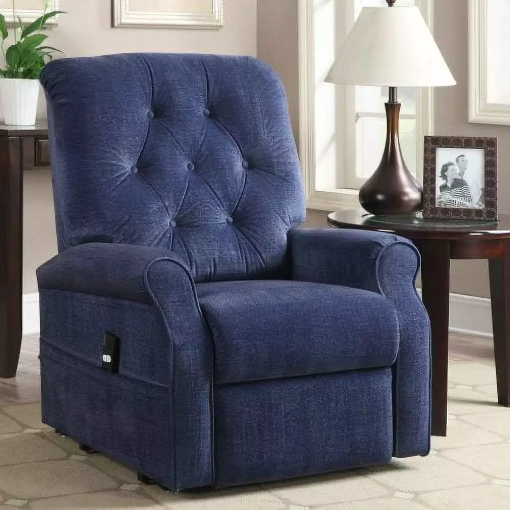 Prima Lift Chair Terry Ocean Blue Home Meridian