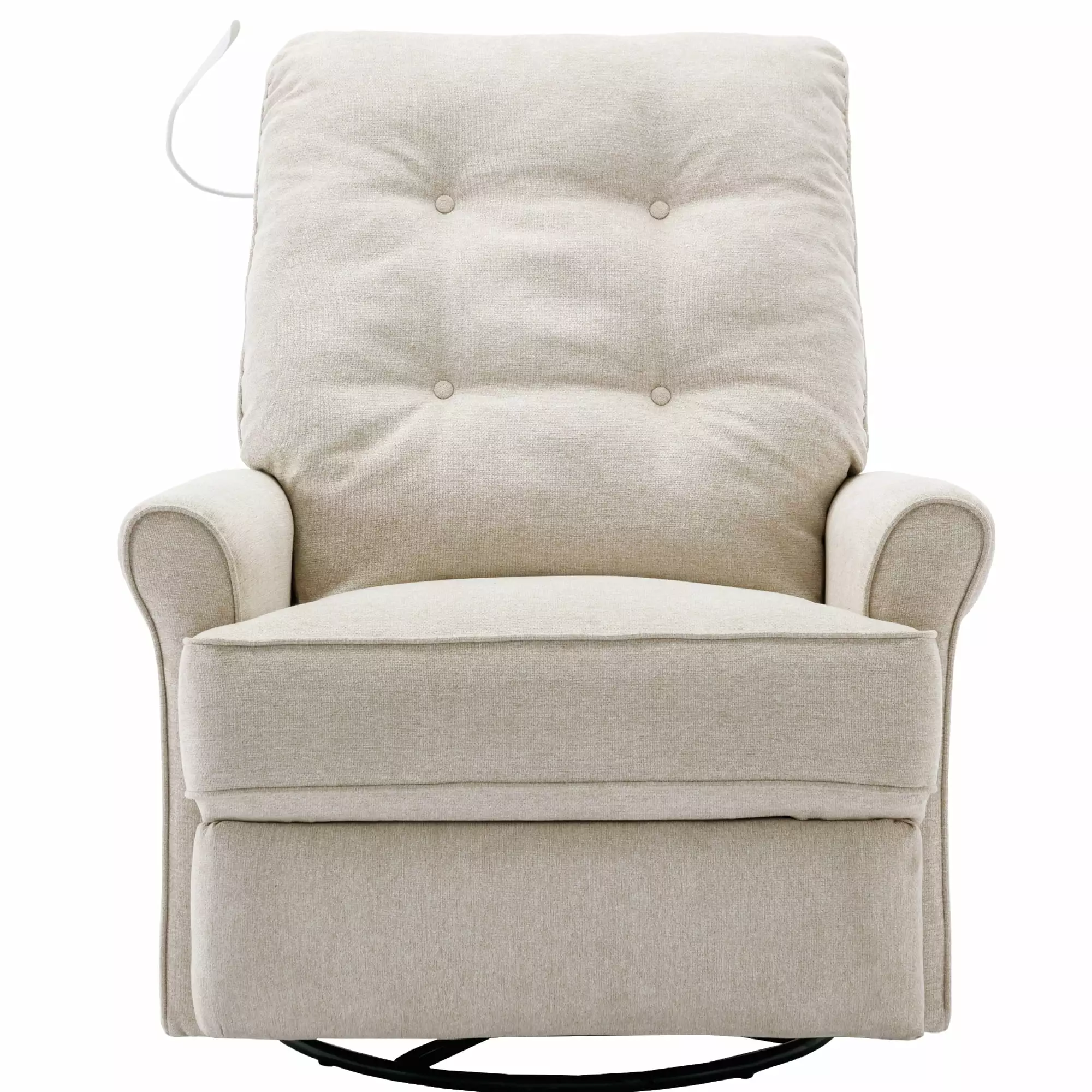 Power Lift Recliner Chair 270 Degree Swivel, USB Port, and Touch Sensitive Lamp - Soft Fabric Ponnky